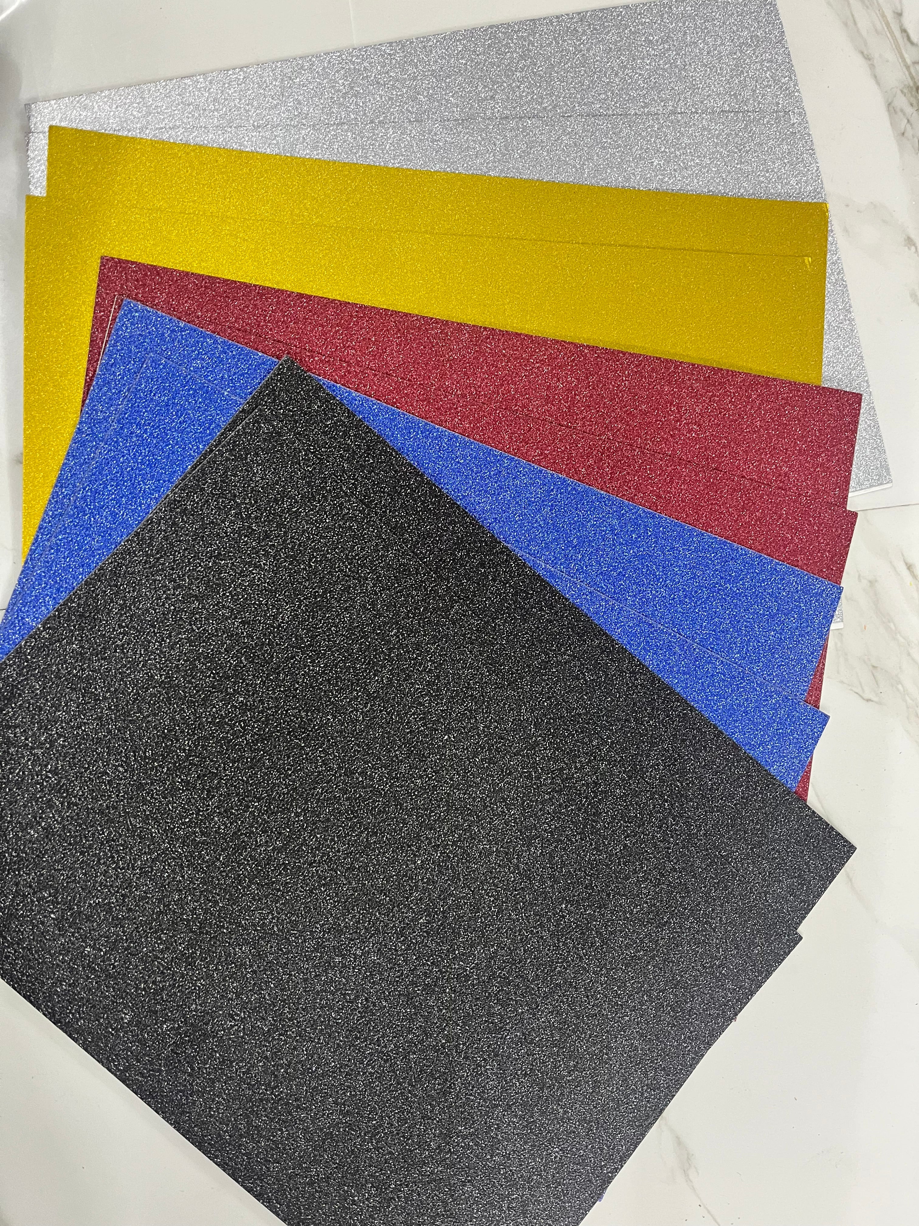 A4 glitter sand card 10 sheet pack