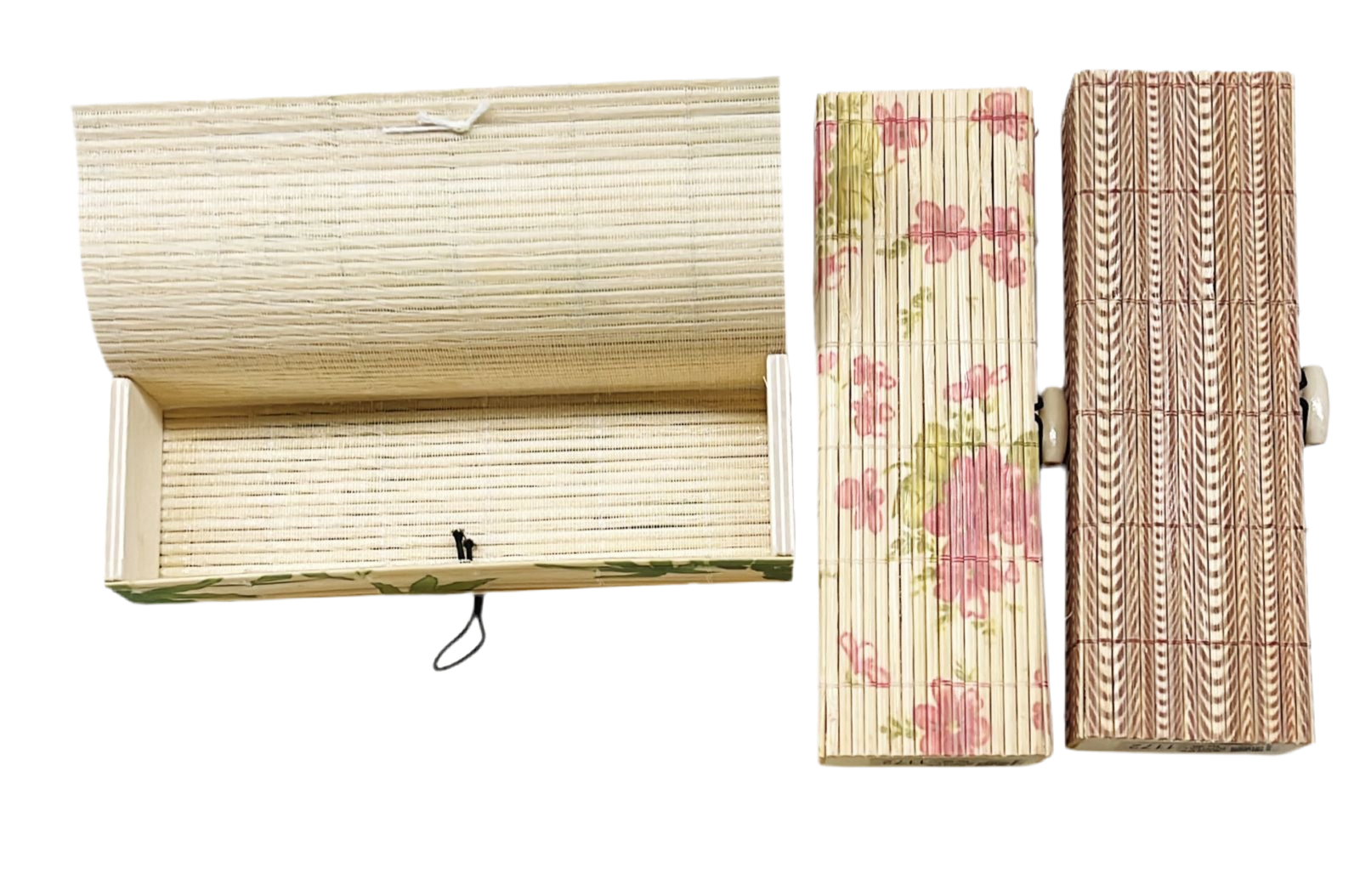 Natural Bamboo jewellery box rectangle multipurpose use -1pack