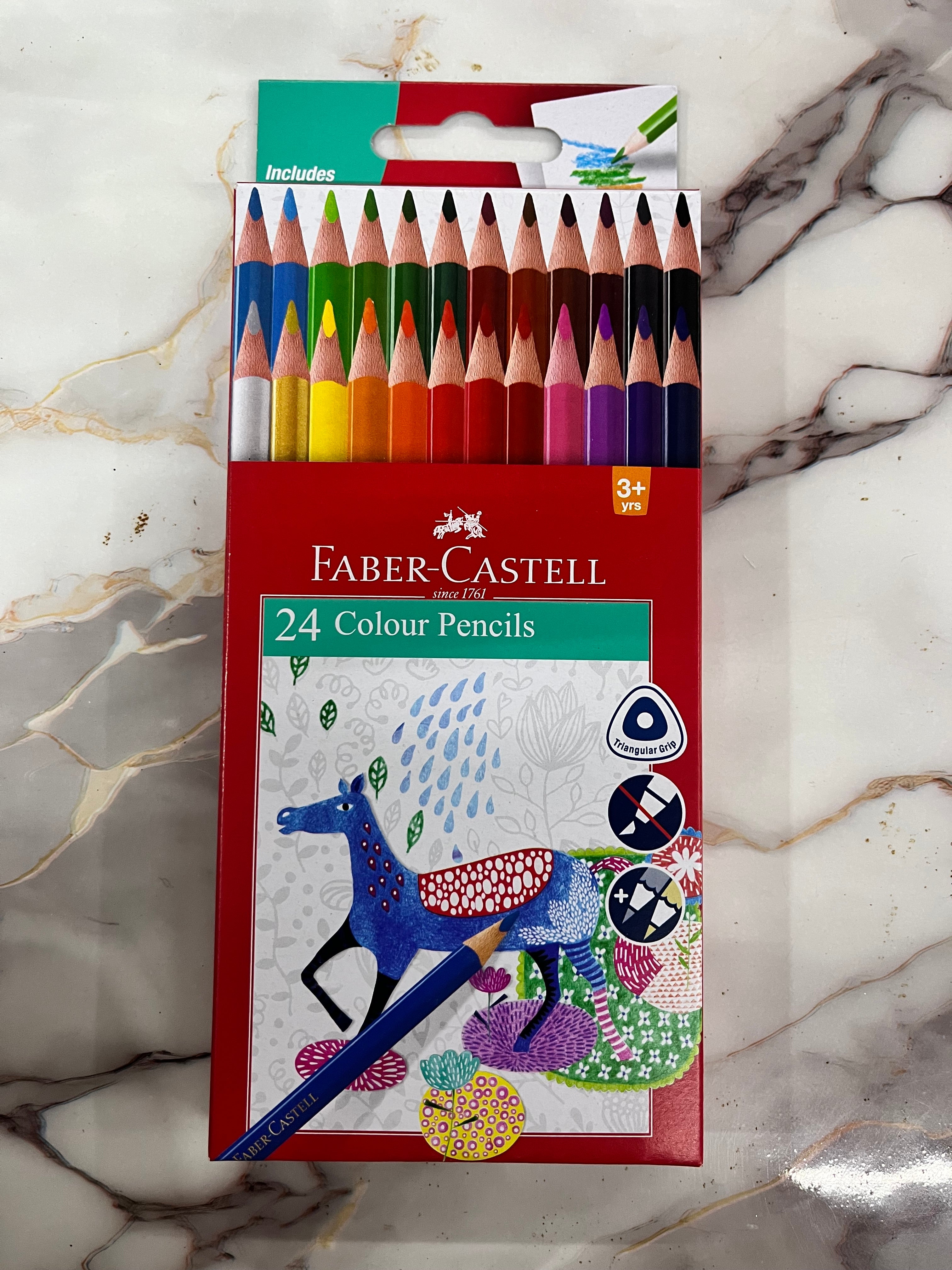 Faber castell colour pencils 24 shades