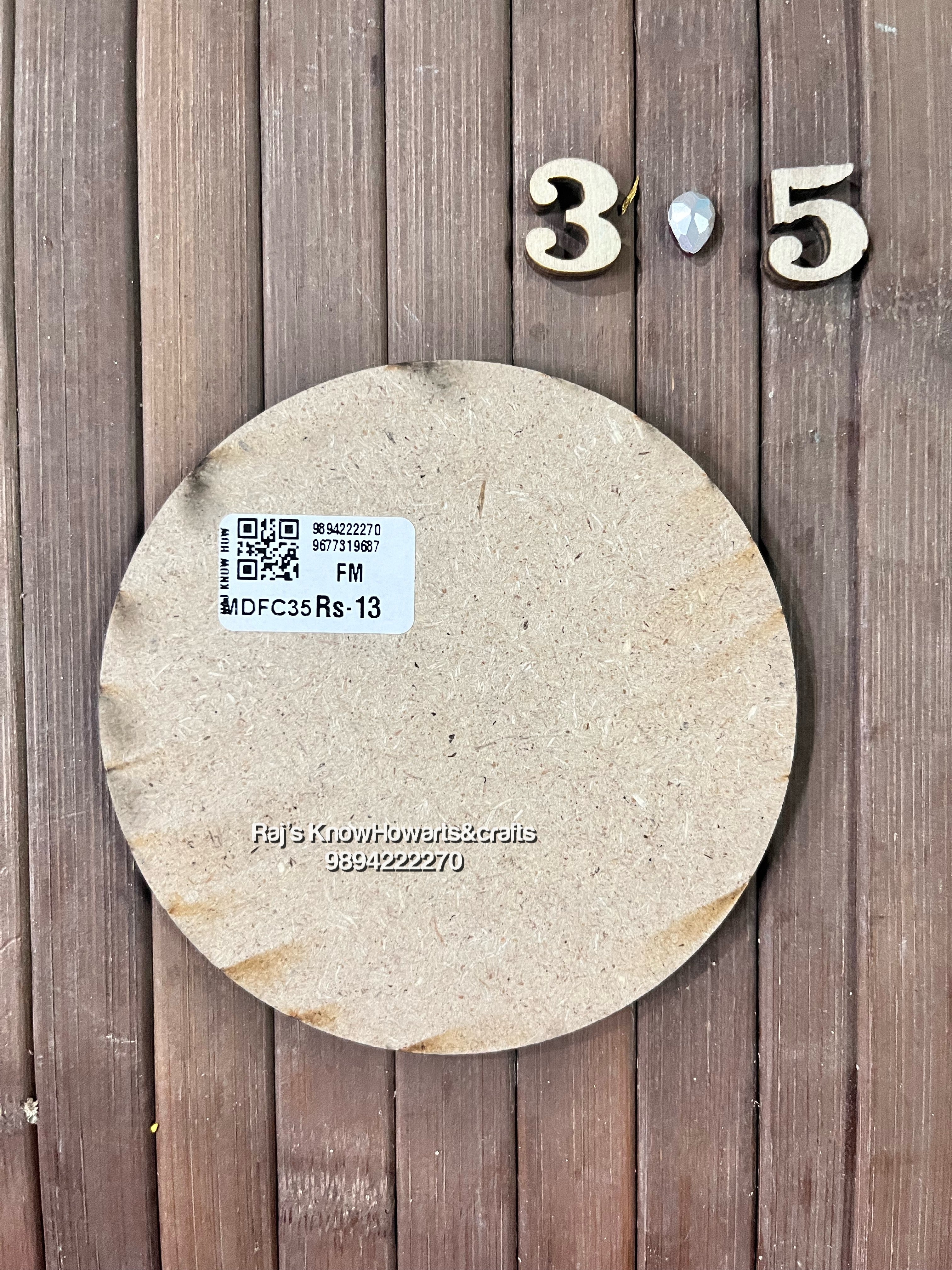 Mdf CIRCLE 3.5 inch-MDFC3.5