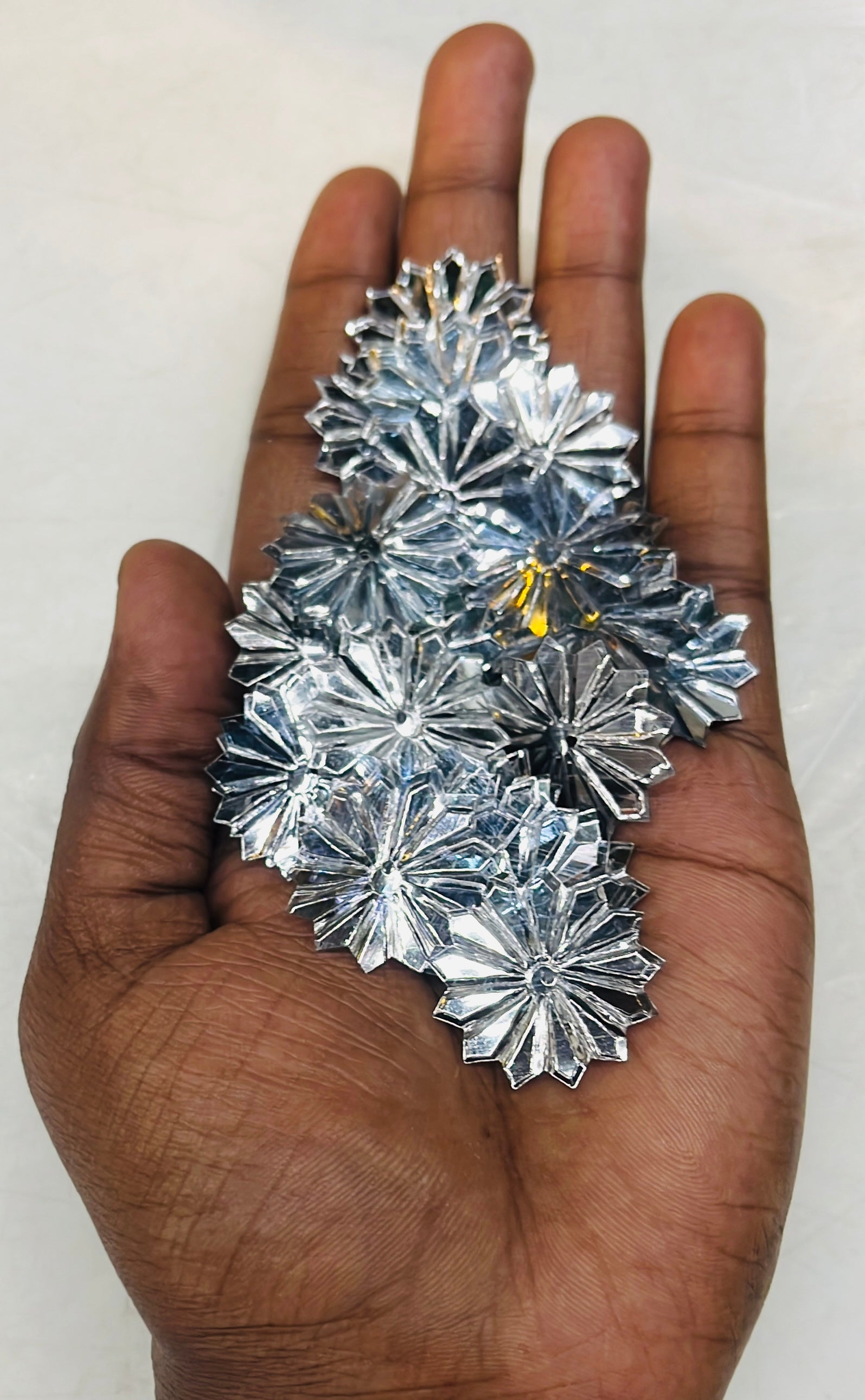 Flower design silver sequence 100g-1pack/555C