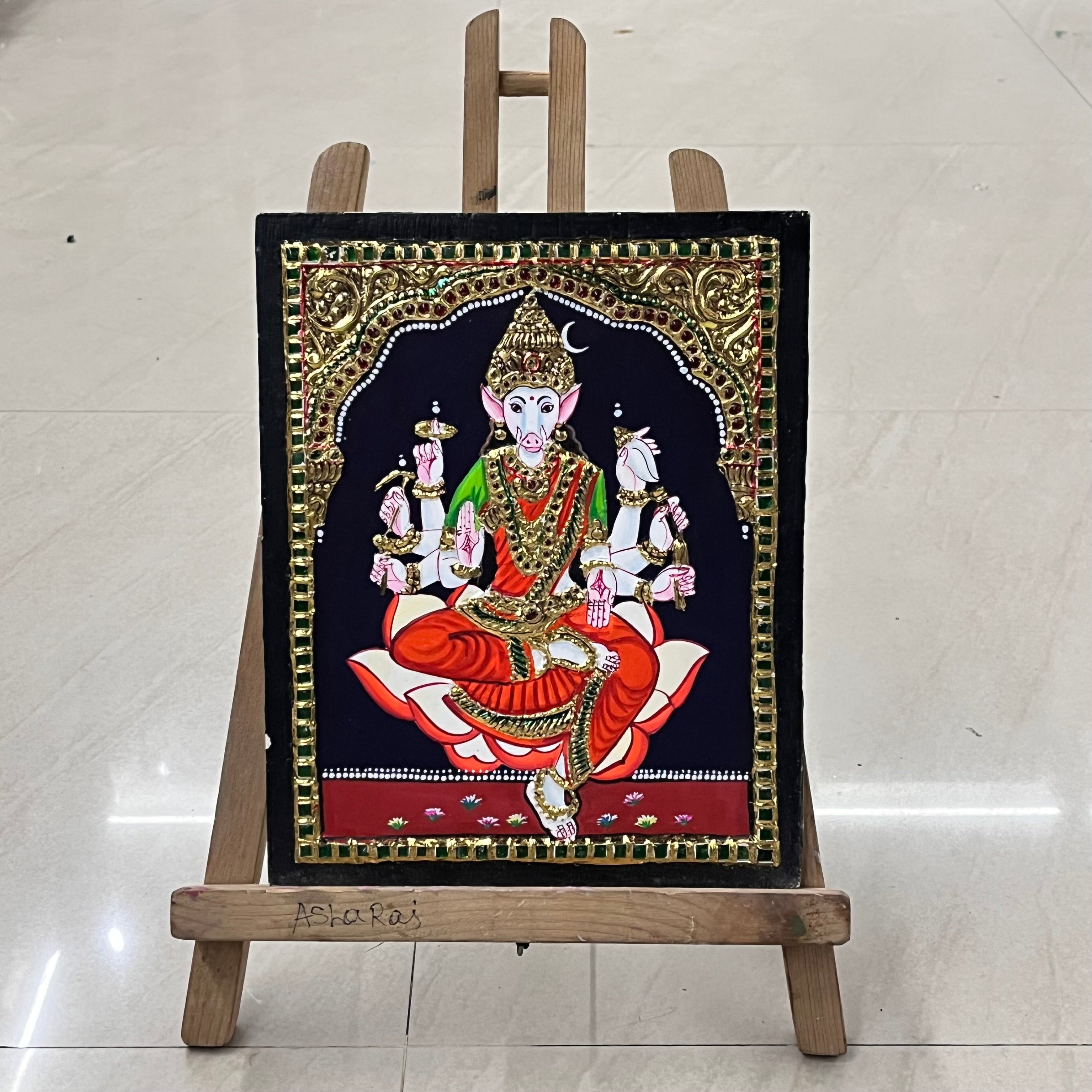 Varahi Tanjore painting 8x10(15days delivery form payment date)-1pack