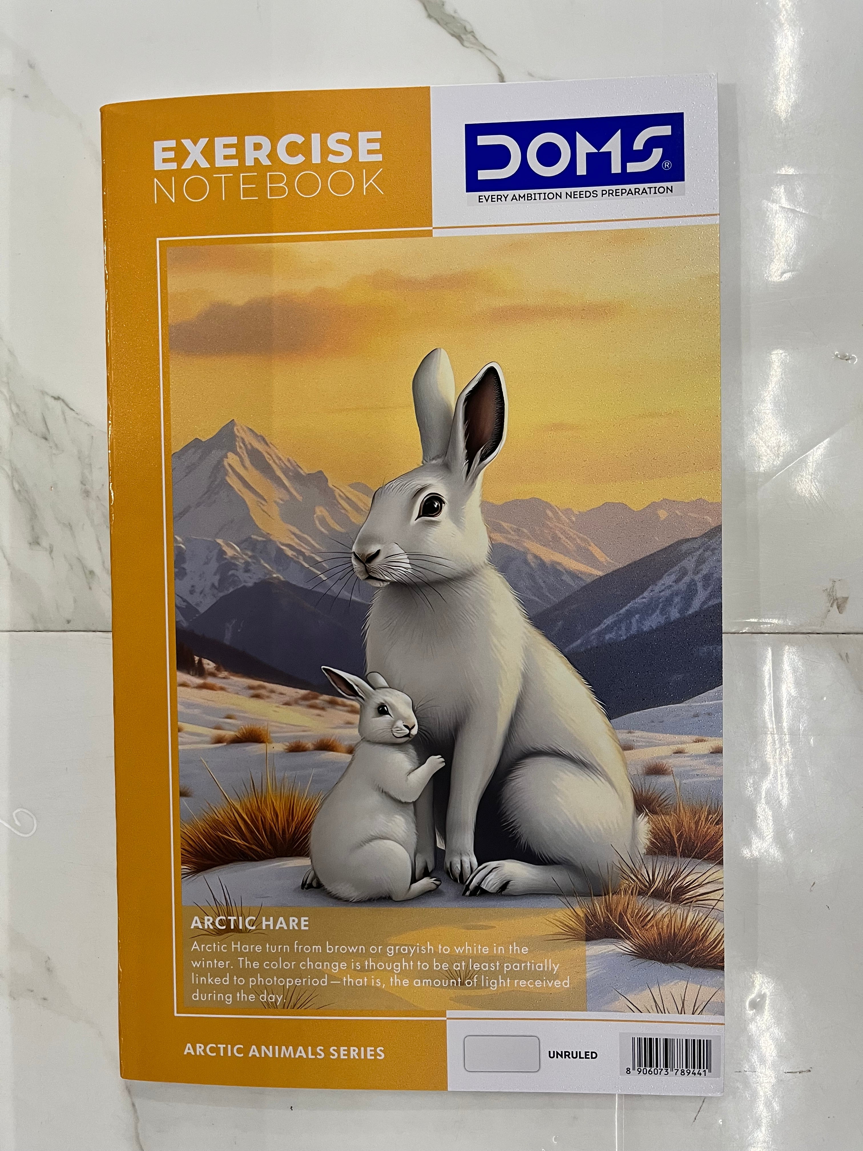 Long size DOMS-Exercise note book-(any 1)unruled note 160 pages