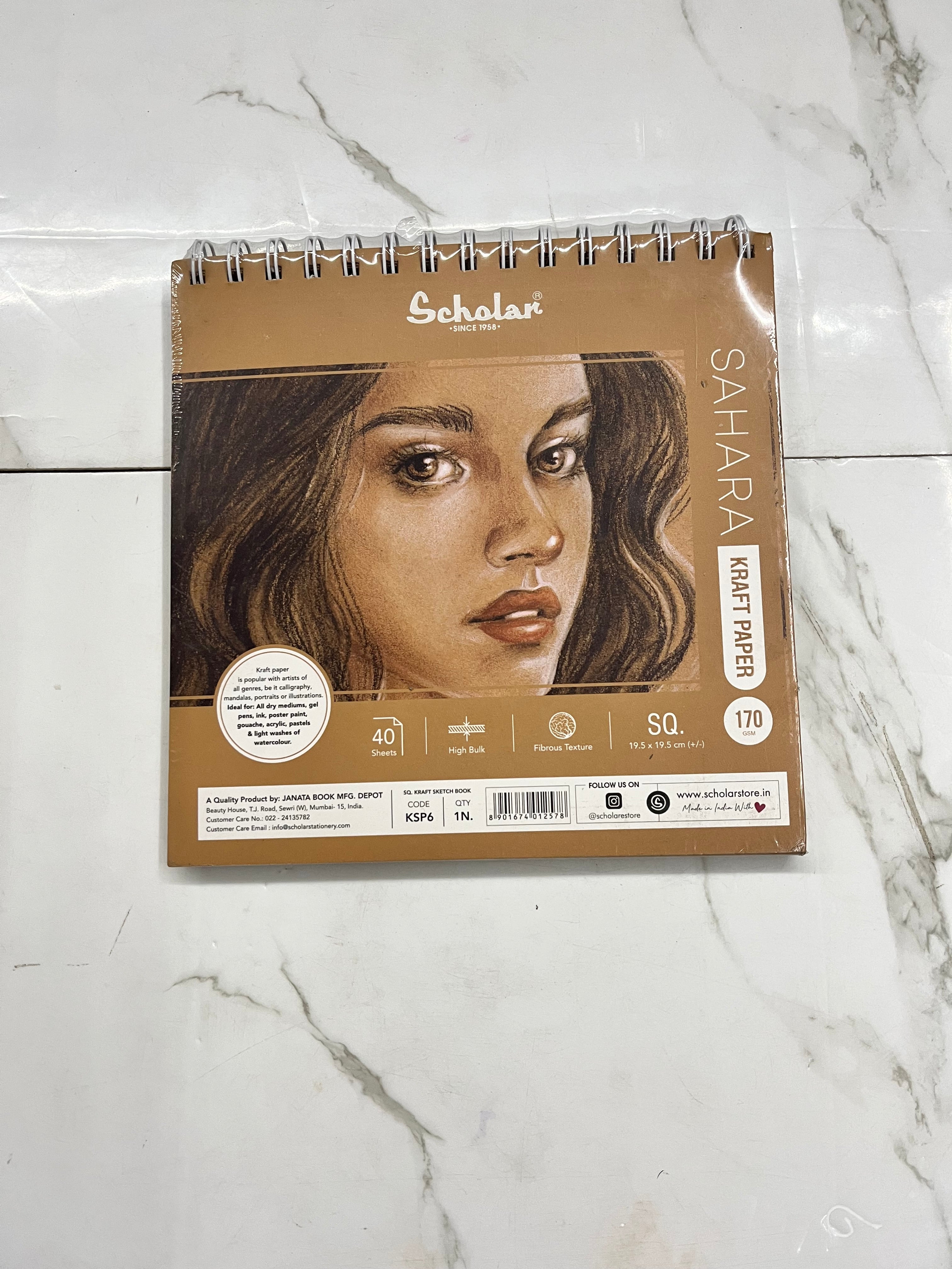 19.5x29.5 Scholar sahara kraft paper-170gsm