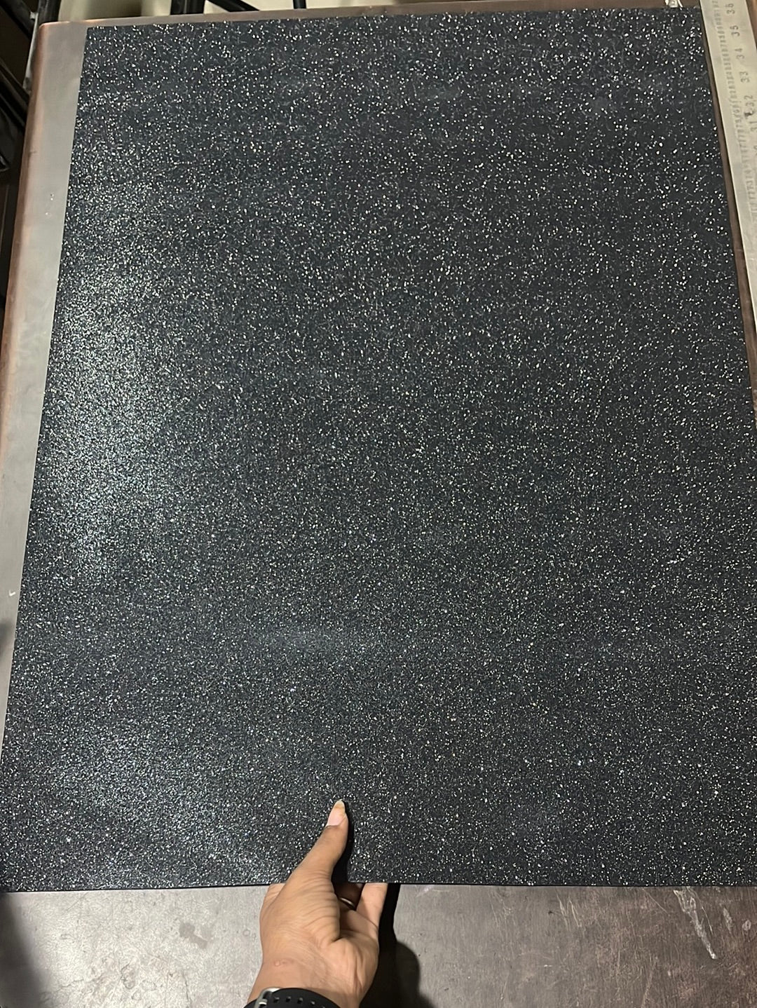 Black Glitter Foam chart size 50cm x 70cm