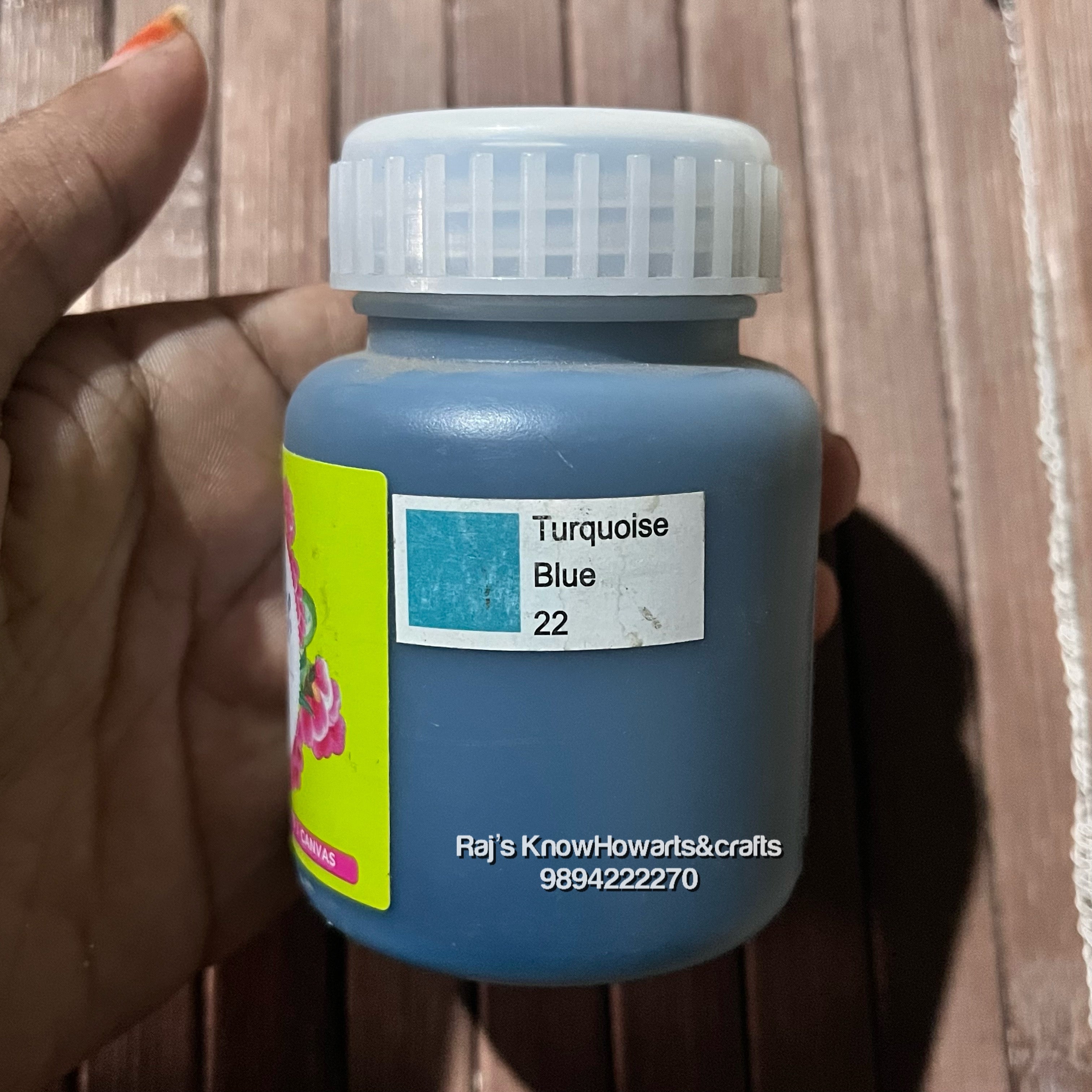 Turquoise Blue 100ml fevicryl Acrylic color -1 bottle