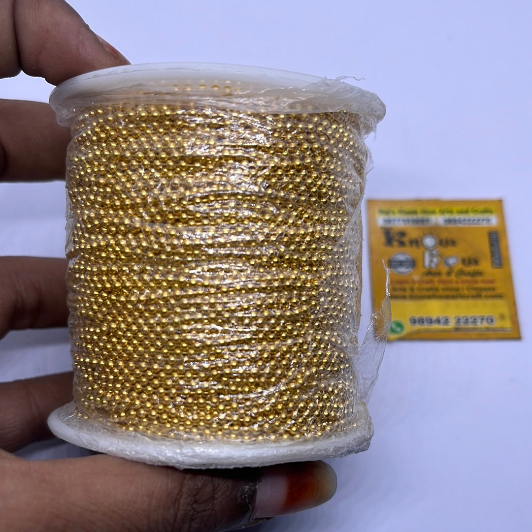 SGold ball chain size 0 100 meter roll