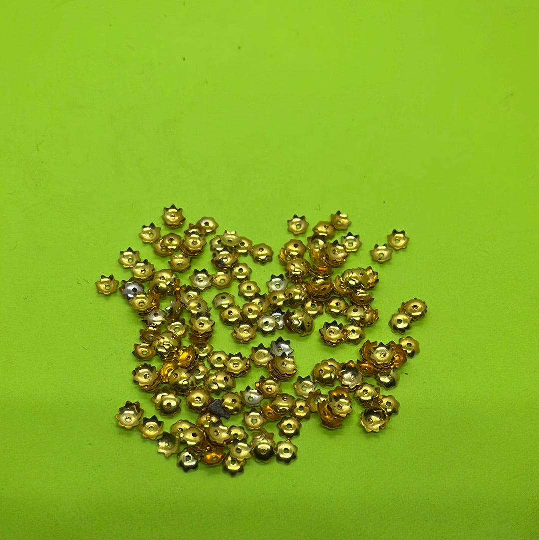 Small metal beads caps  for jewelry more than 25pc