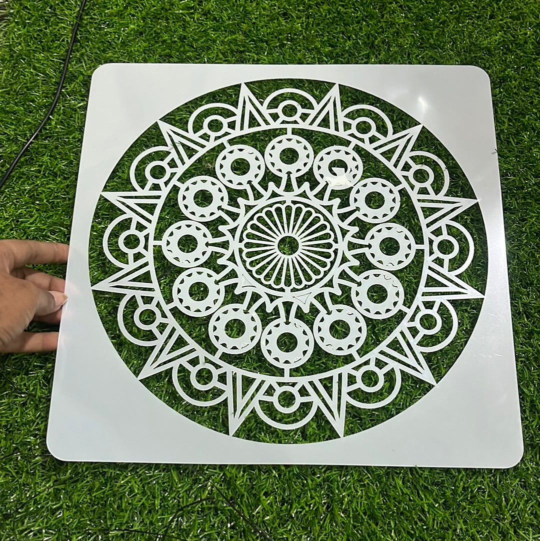 Rangoli stencil design  10