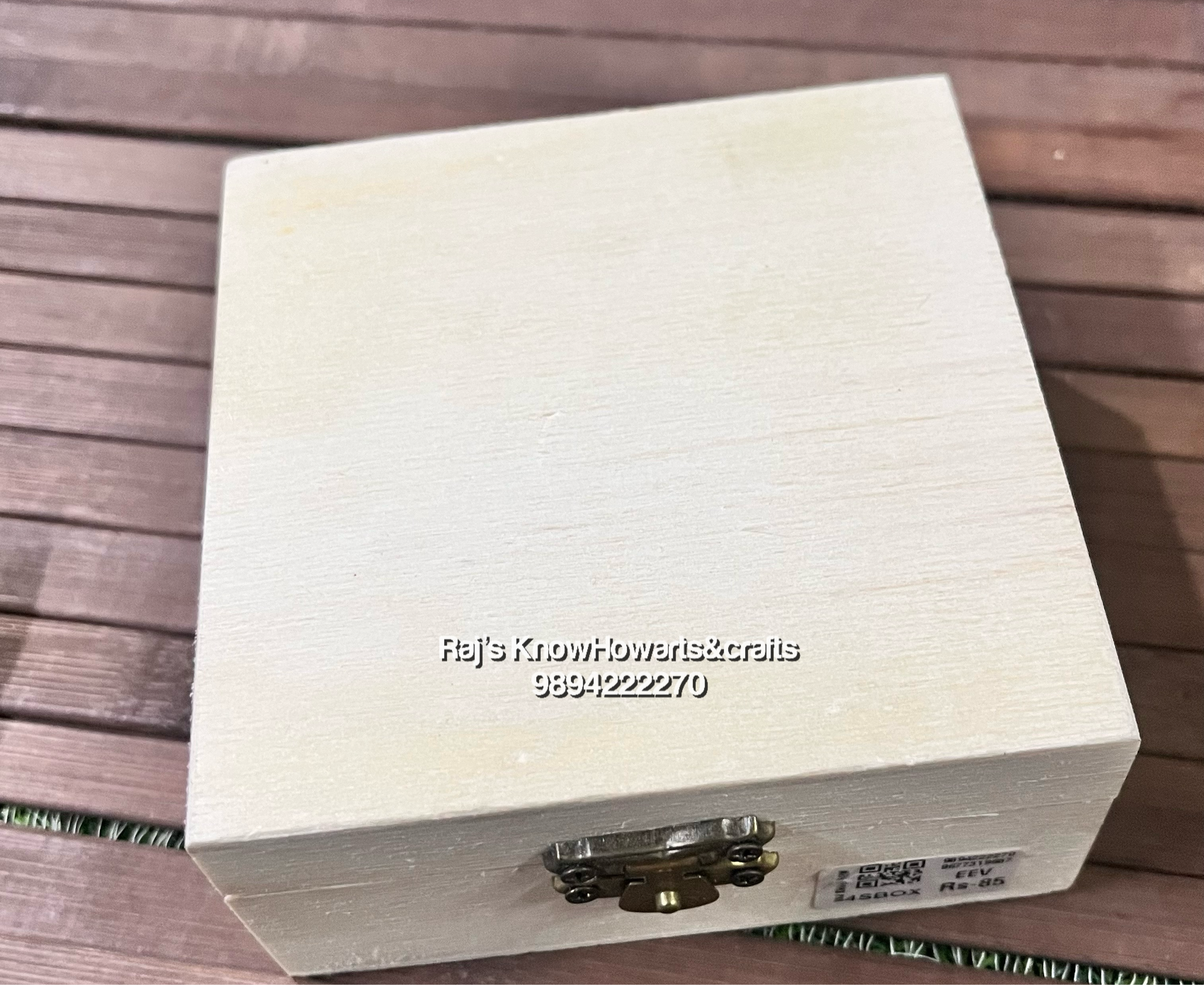 WOODEN BOX SQUARE 4X4