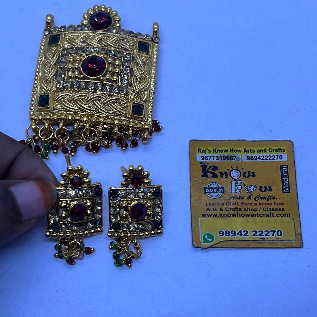 Artificial Gold plated pendant jewelry making