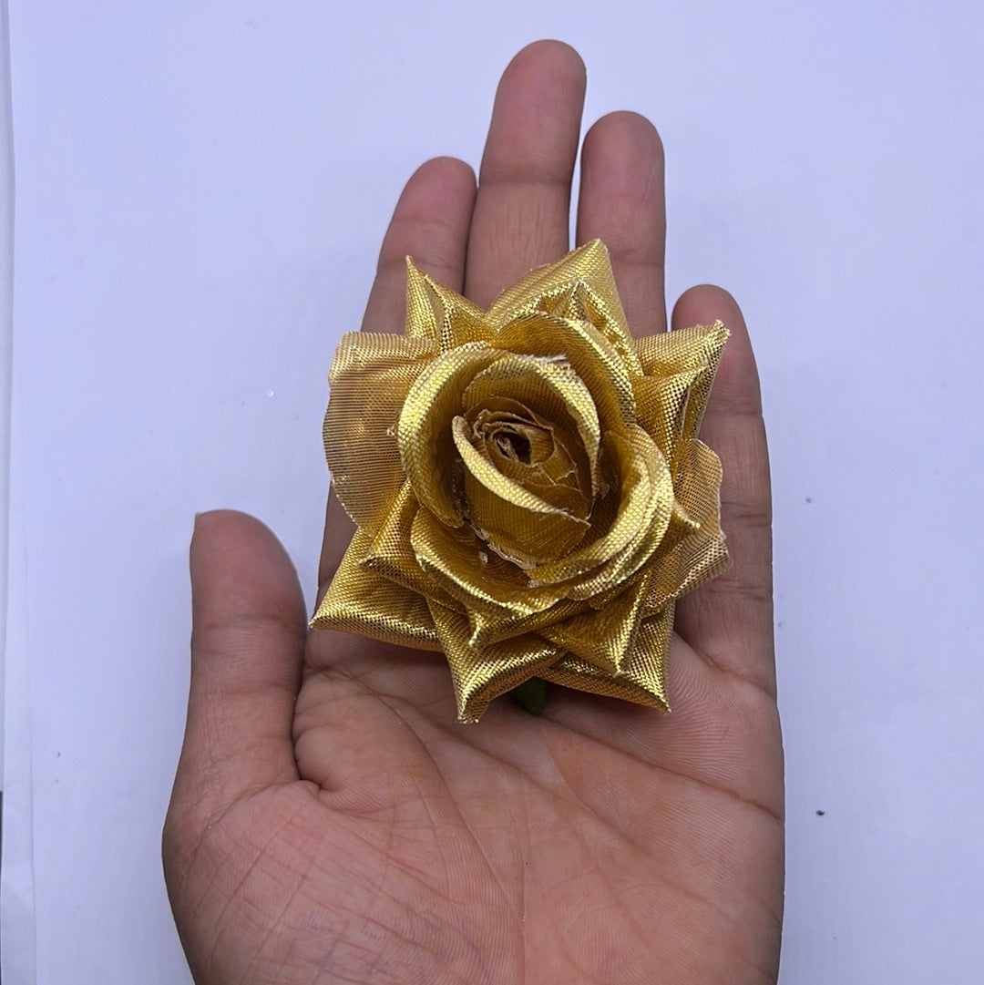 Golden   beautiful big  flower in 10 piece
