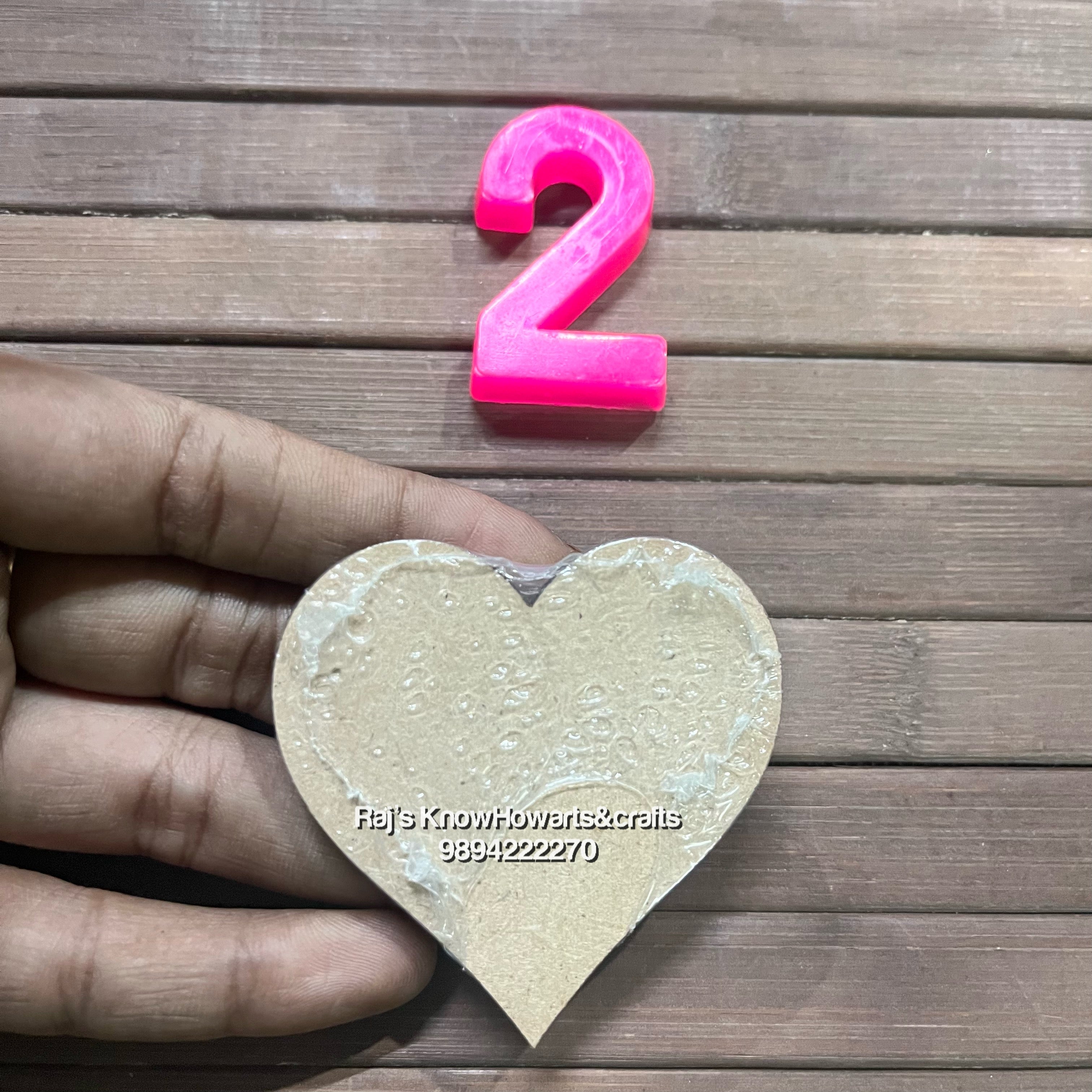 MDF Small Heart 2 inch