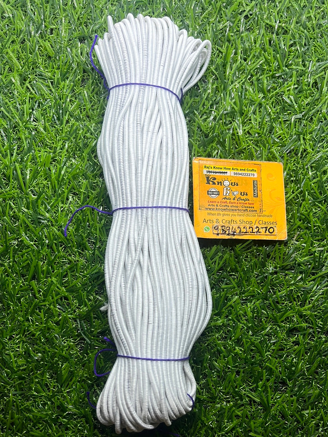 White elastic rope-10m approximately