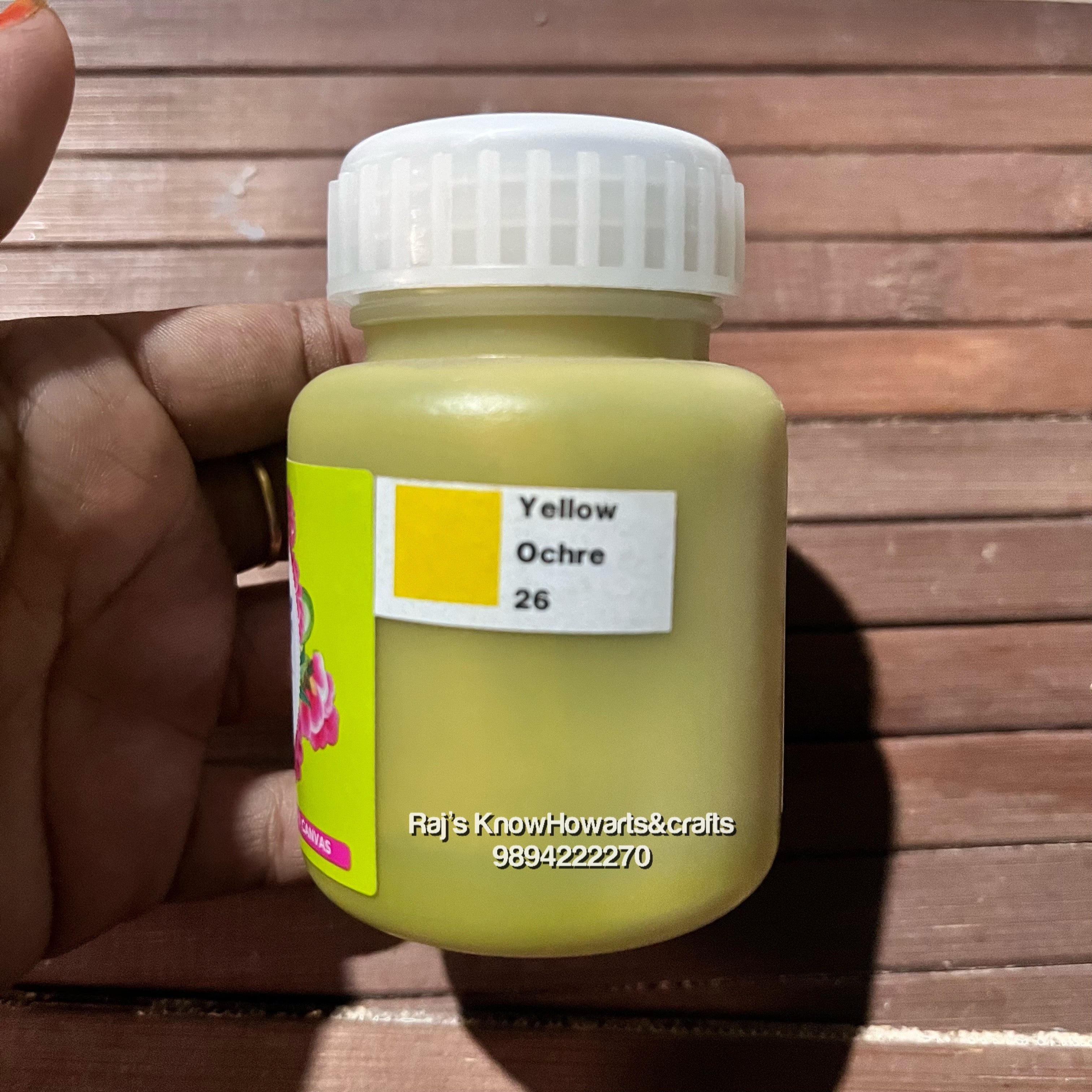 Yellow Ochre 100ml fevicryl Acrylic color -1 bottle