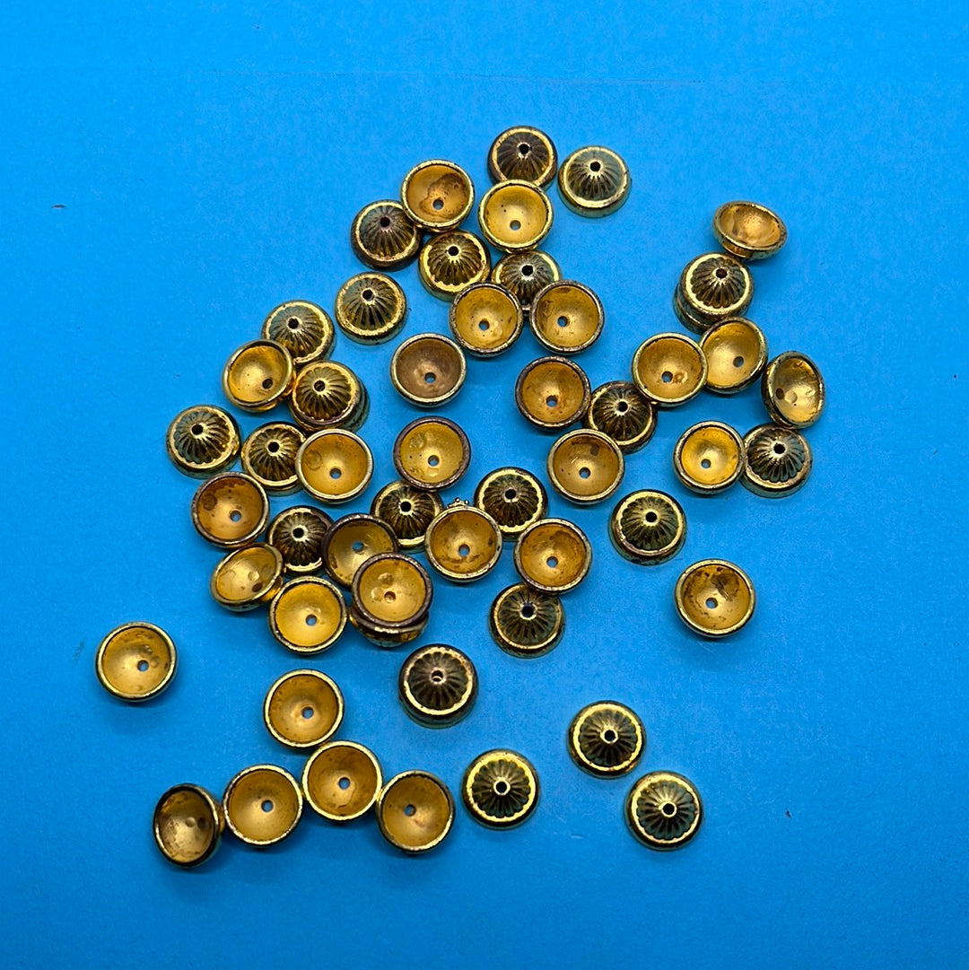 Bead cap gold more than 25pc