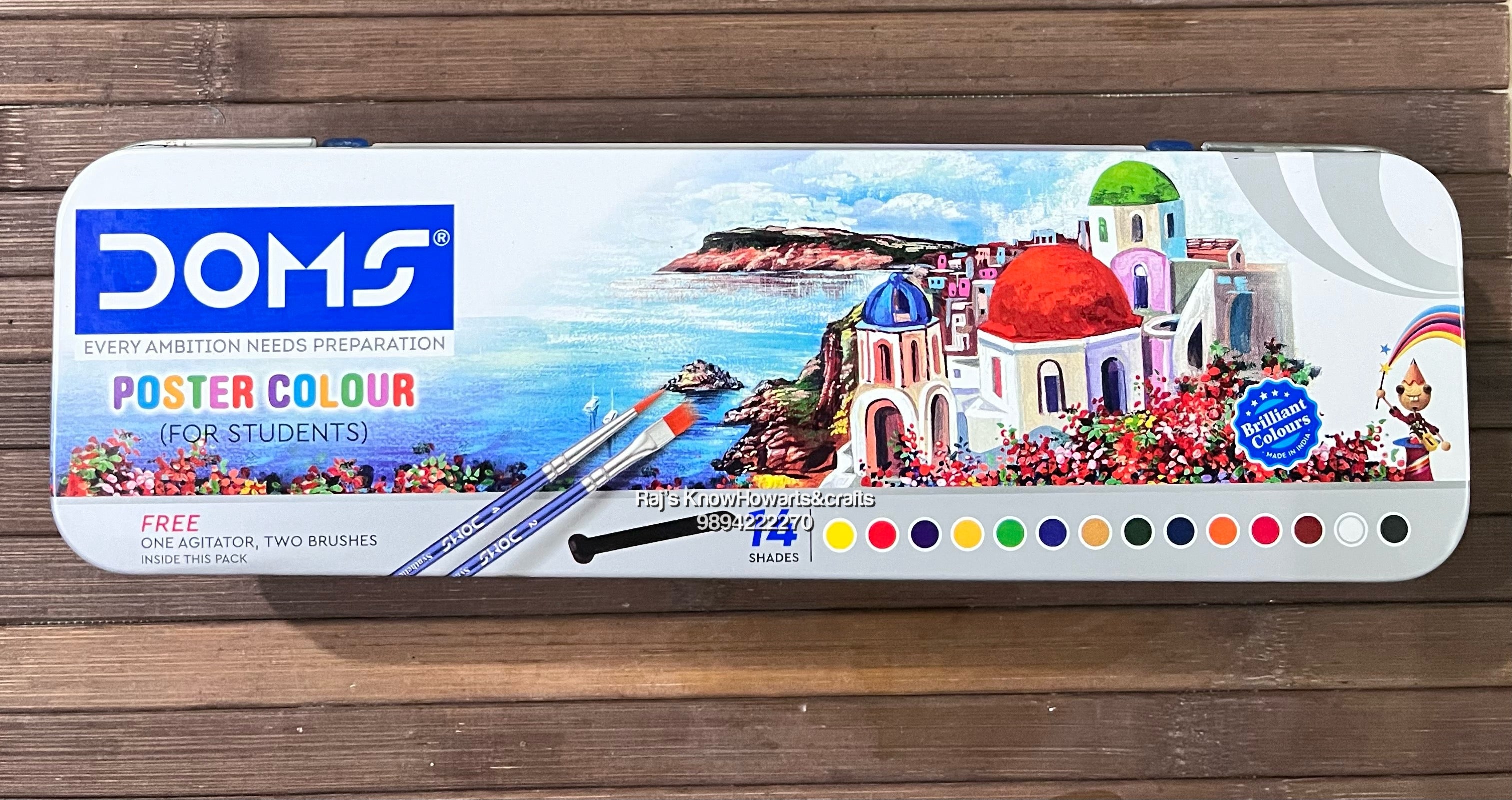 Doms Poster colour - 14 shades-8906073771187 β KnowHowArtCraft