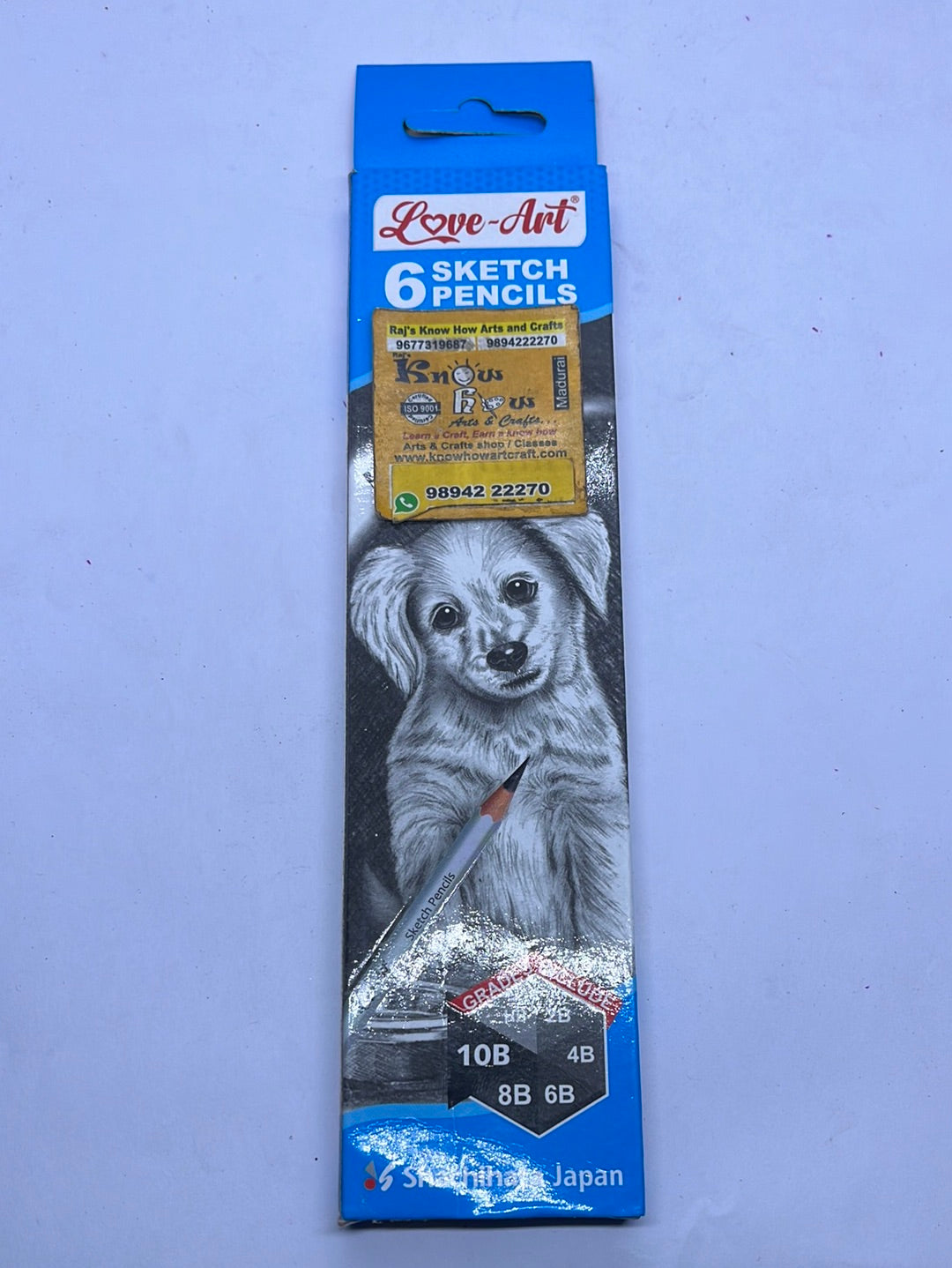 Artline 6 sketch  pencils - HB,2B,4B,6B,8B,10B