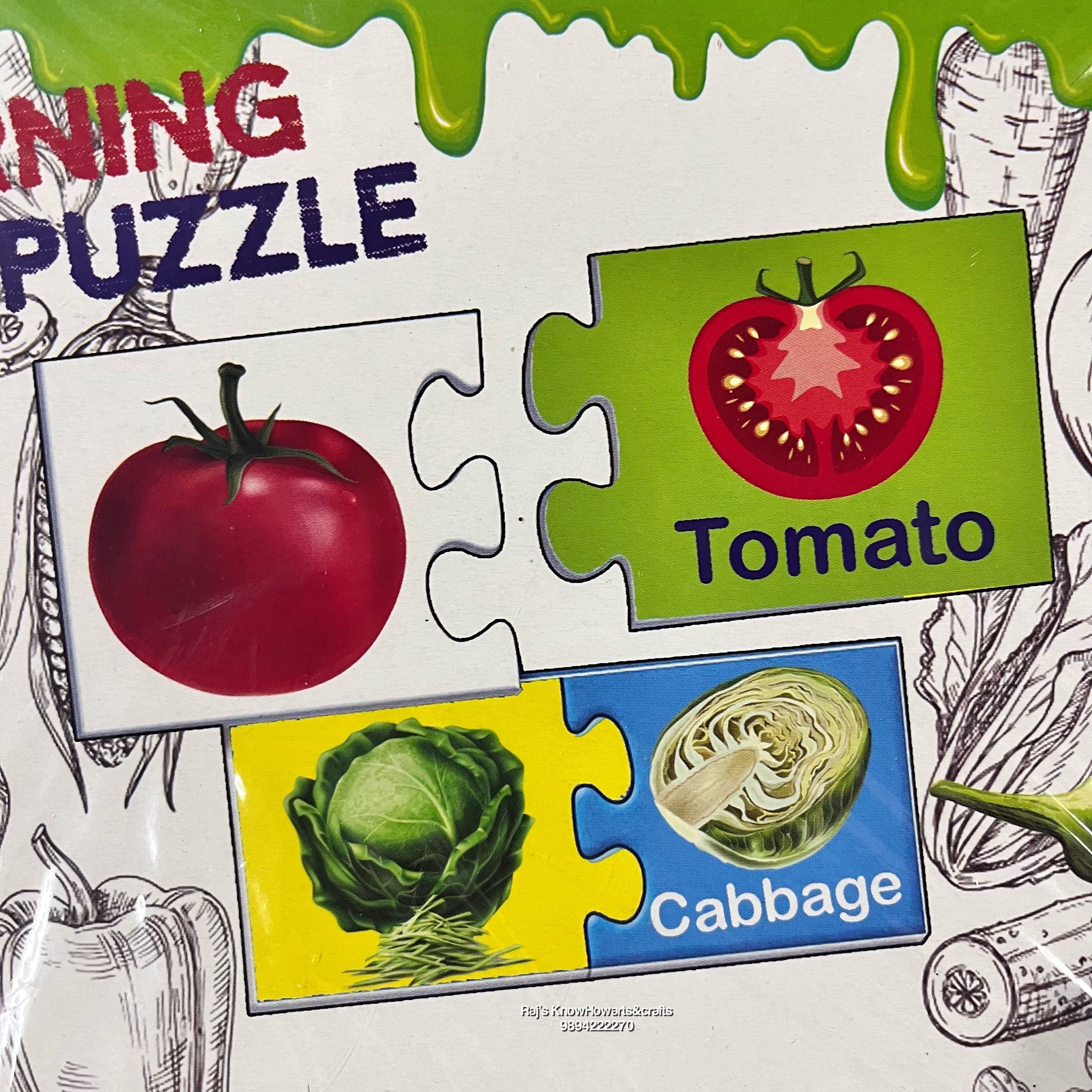 Vegetables Learning  Puzzle