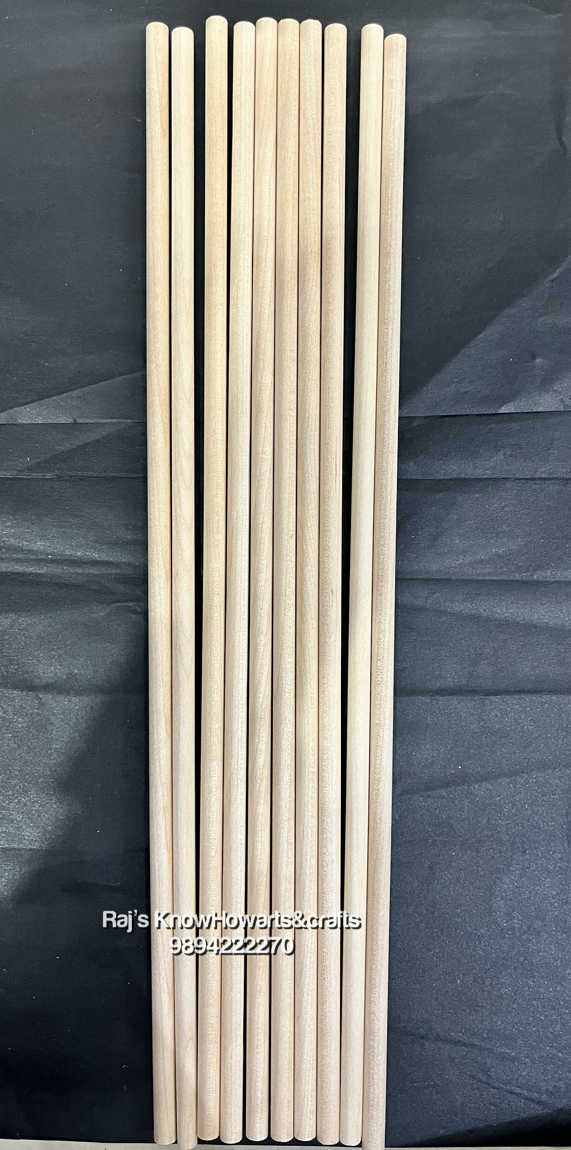 Wooden stick 30cmx6mm 10 stick - CD2