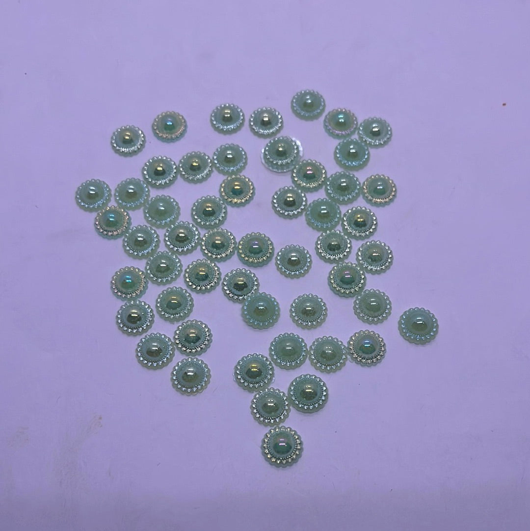 Acrylic  plastic color design beads -100g 1