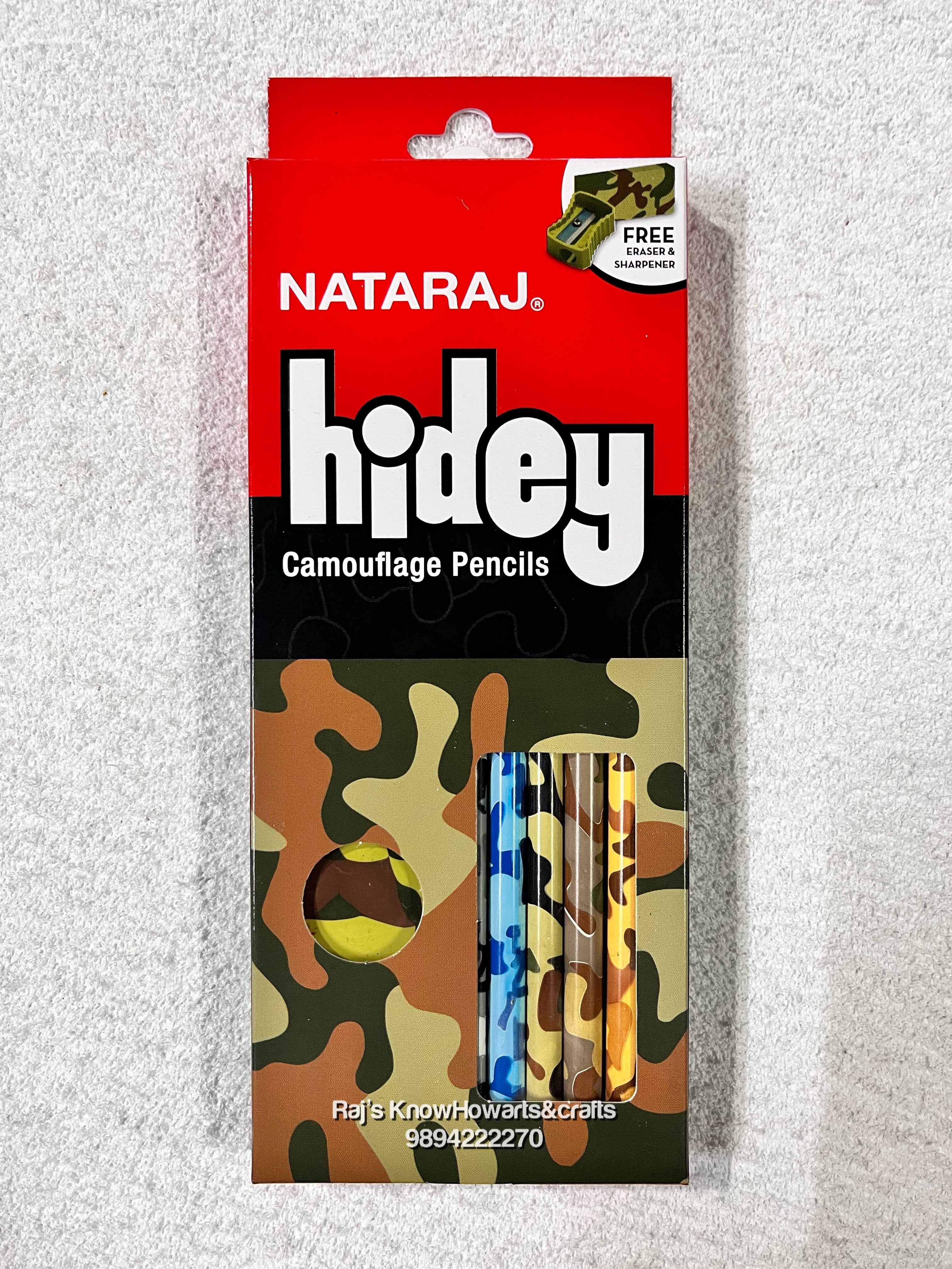 Nataraj Hidey camouflage pencils