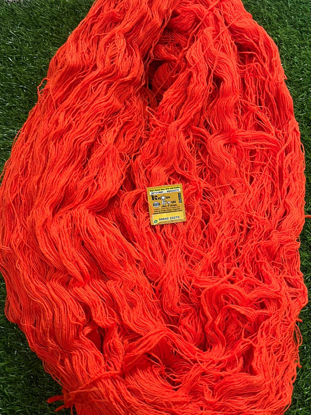 Orange Woolen thread 200g