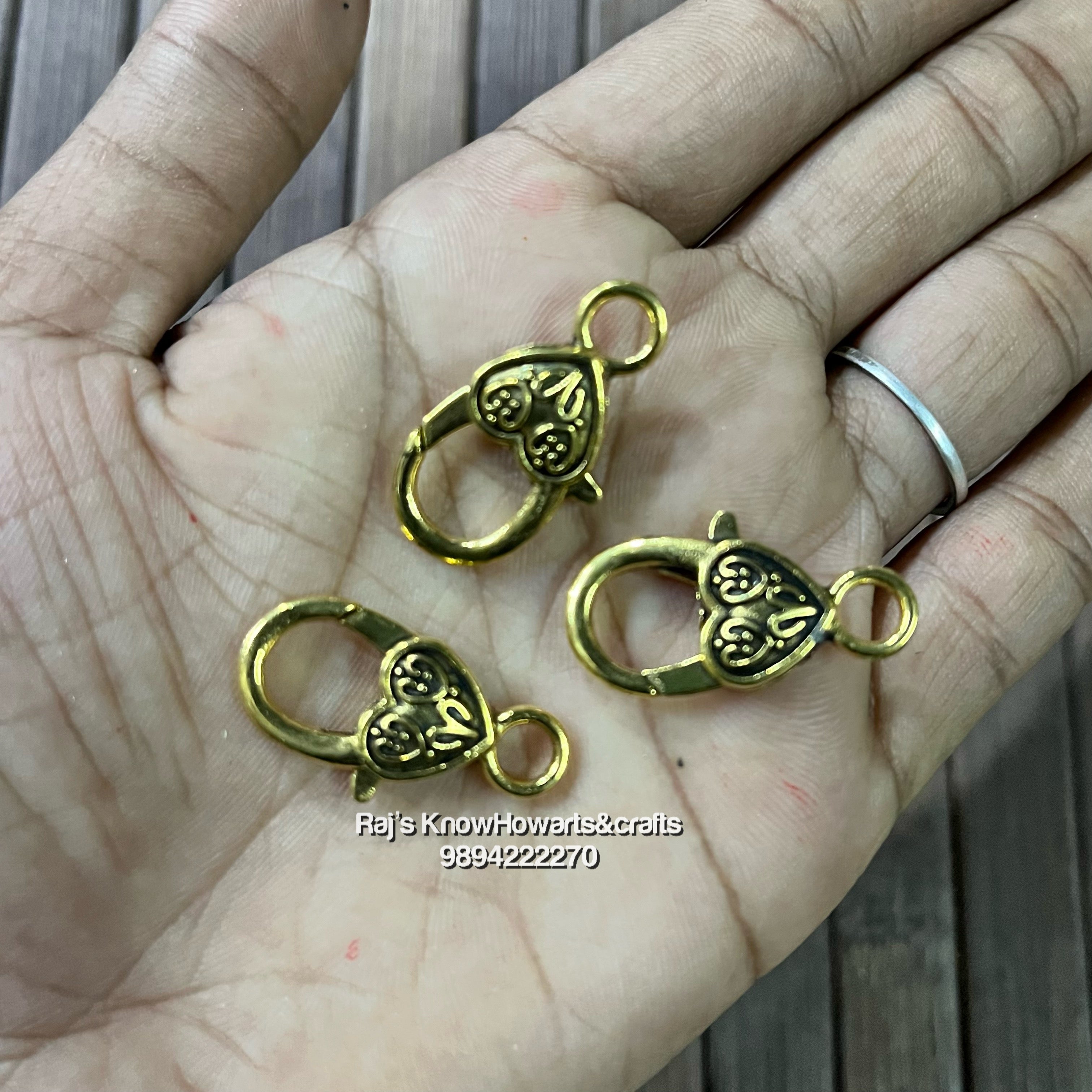 MINI HEART LOCKET PENDENT gold – KnowHowArtCraft