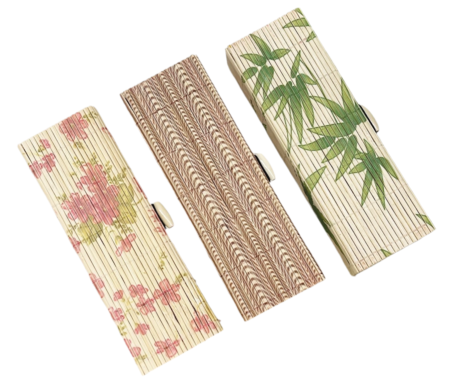 Natural Bamboo jewellery box rectangle multipurpose use -1pack