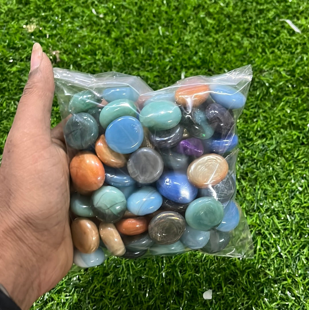 Glass color pebbles 100 g