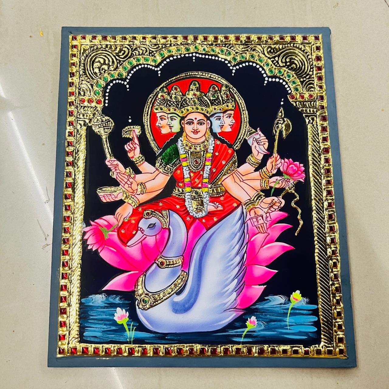 Gayathri devi Tanjore painting 10x12(15days delivery form payment date)1pack