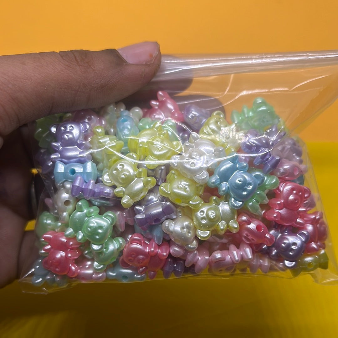 Pastel color teddy beads -50g 4