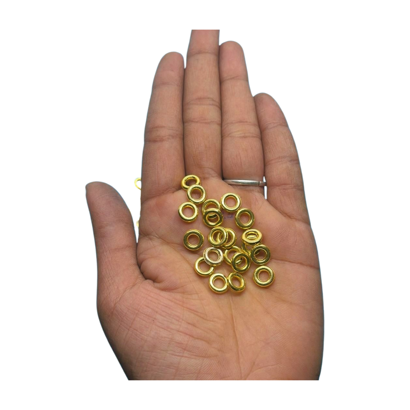 5mm  golden jump ring jewelry making more than 25pc