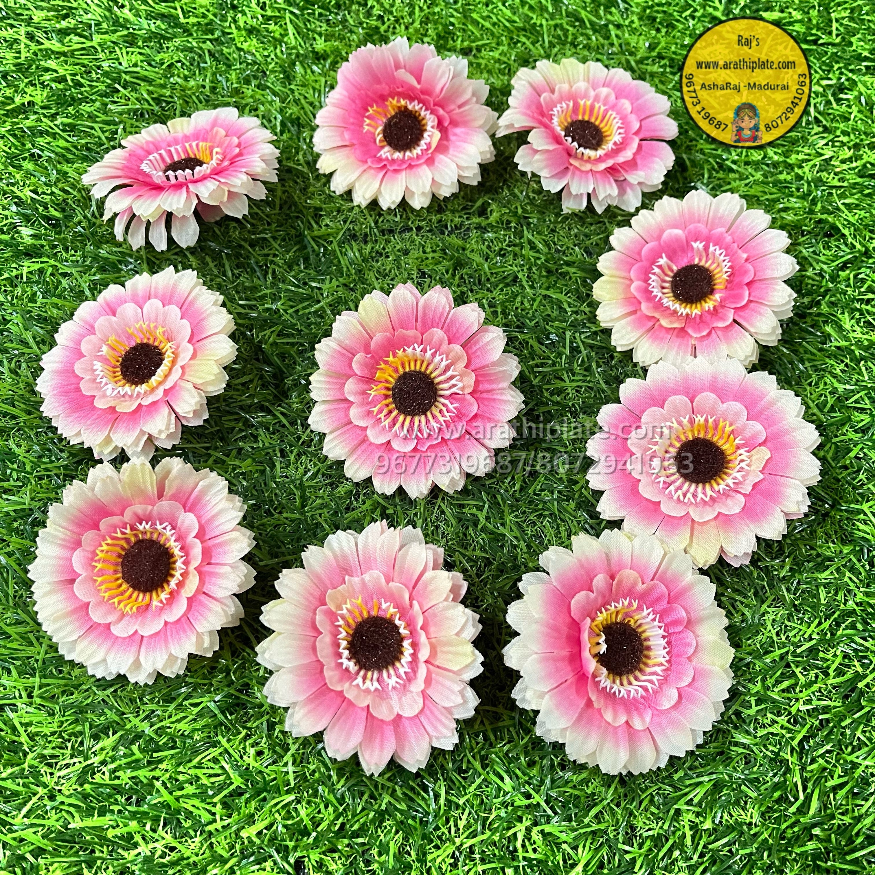 Gerbera  Pink- 10 pc in a pack