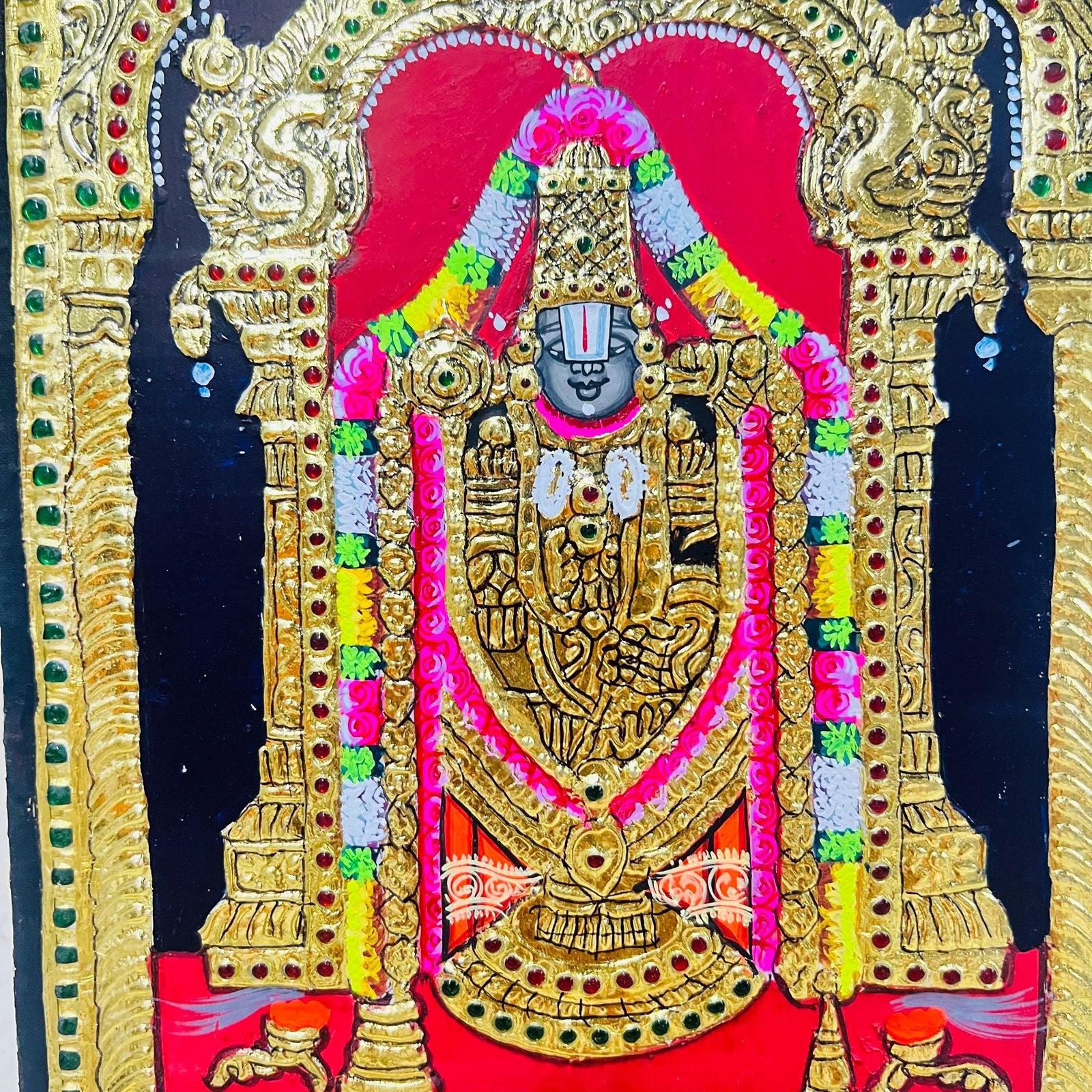 Thirupathi Balaji Tanjore painting 10x12(15days delivery form payment date)- 1pack