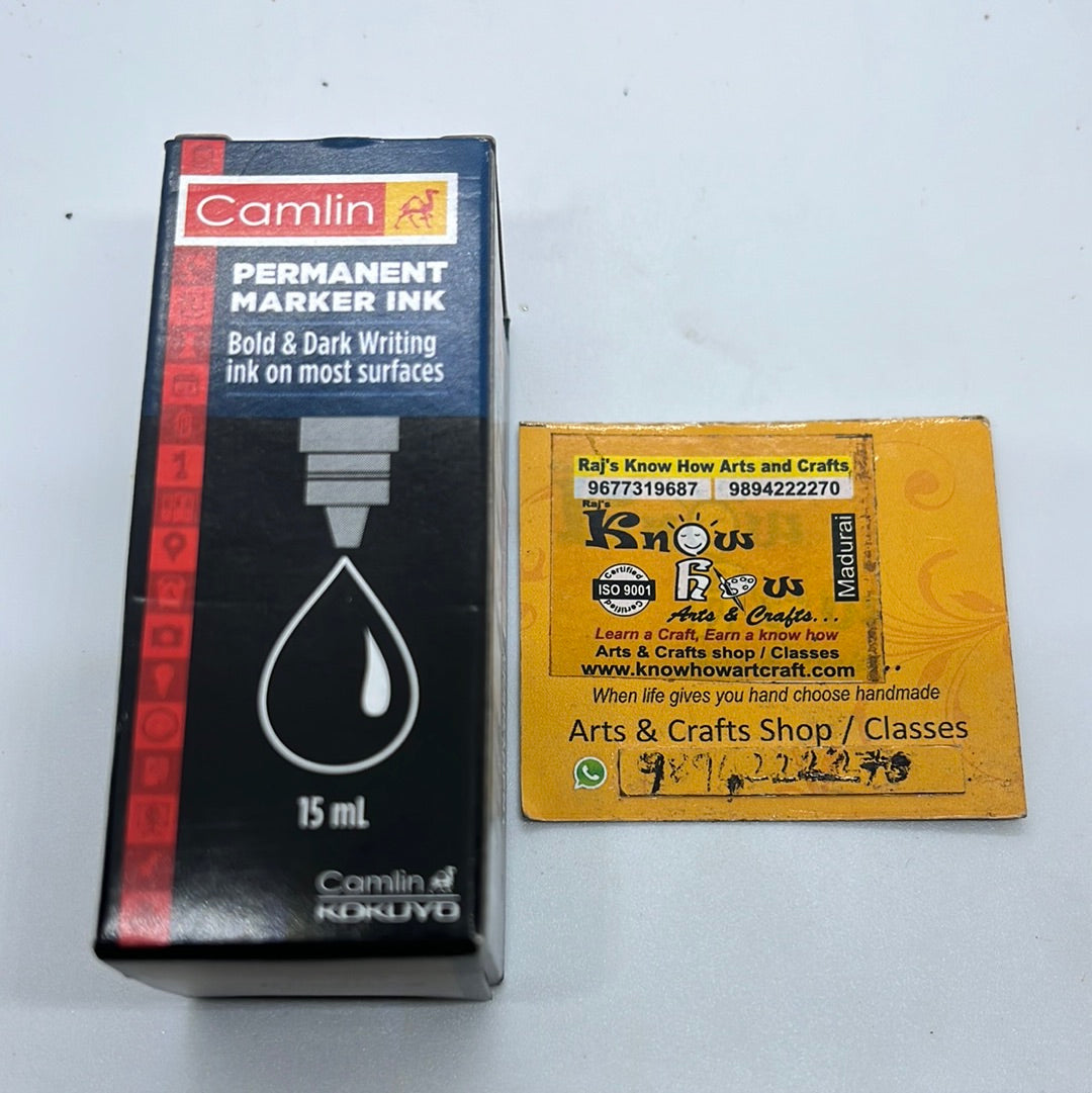 Mbaker Ink Permanent marker ink black 15 ml – KnowHowArtCraft