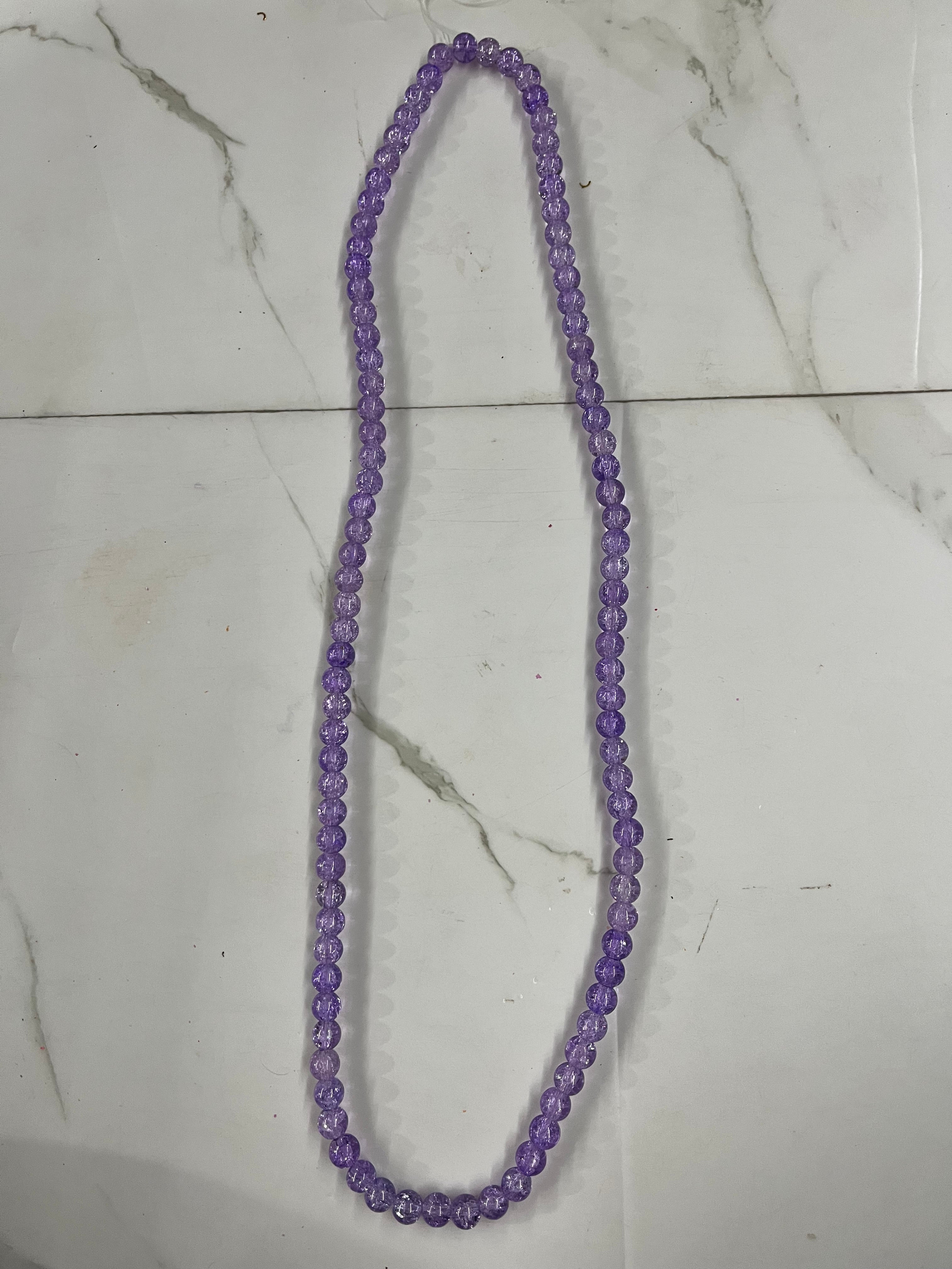 Crackle beads one line-9