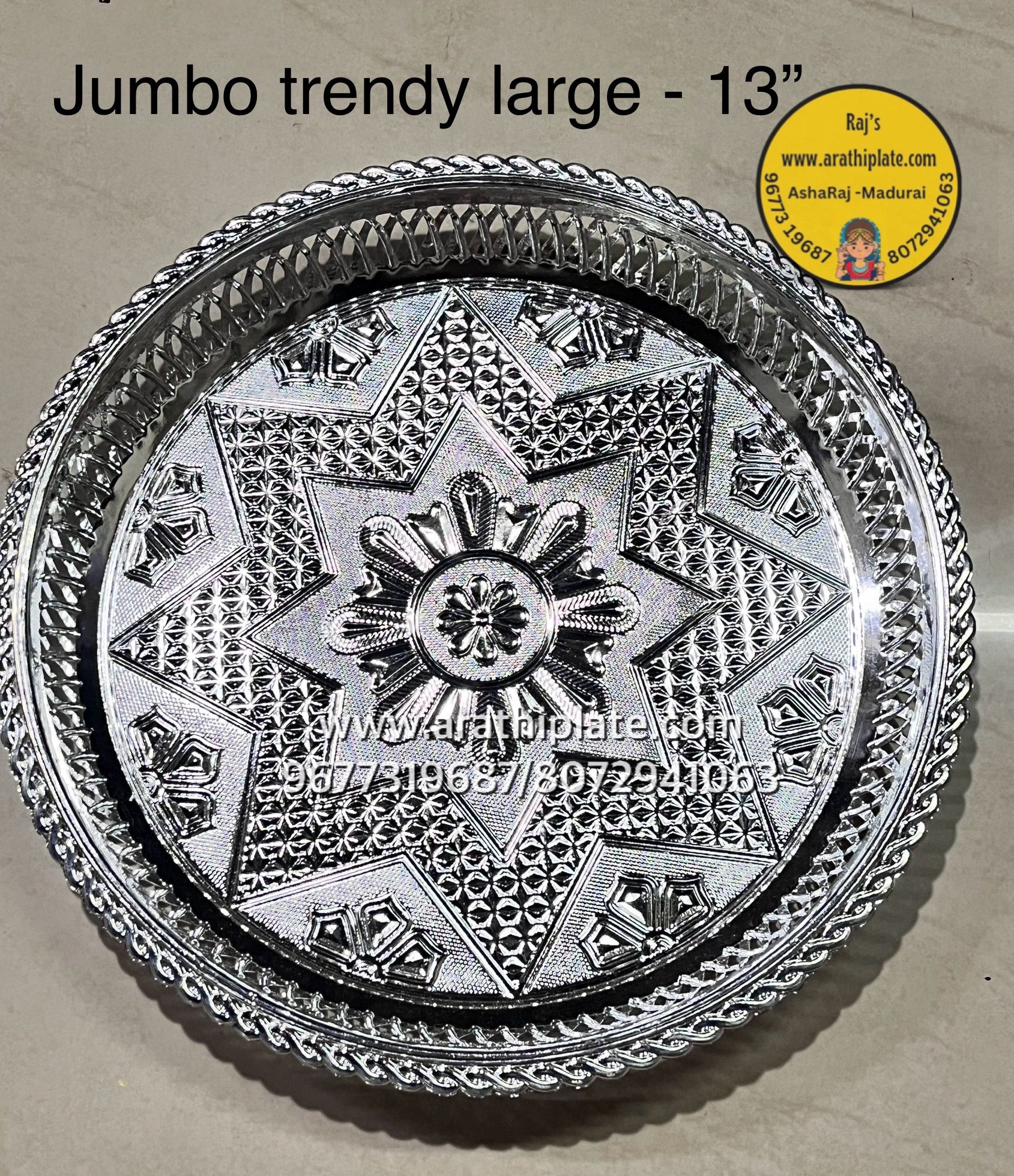 Jumbo Trendy Large 13 inch-JTL -10 plates