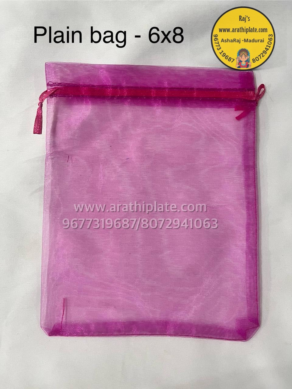 Organza potli Bag 6x8 -  25 pc