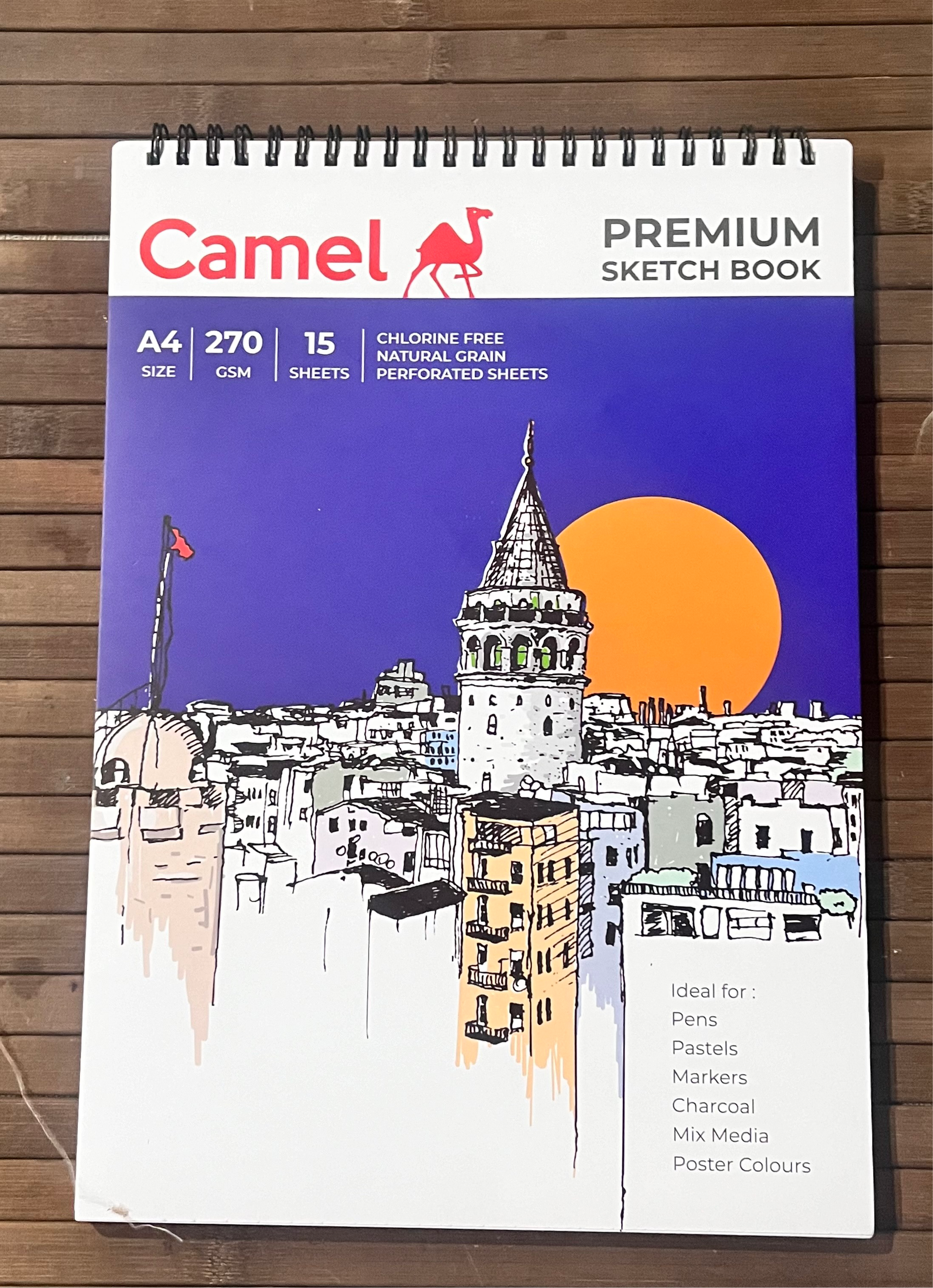 Camel premium sketch book - A4 size - 15 sheets