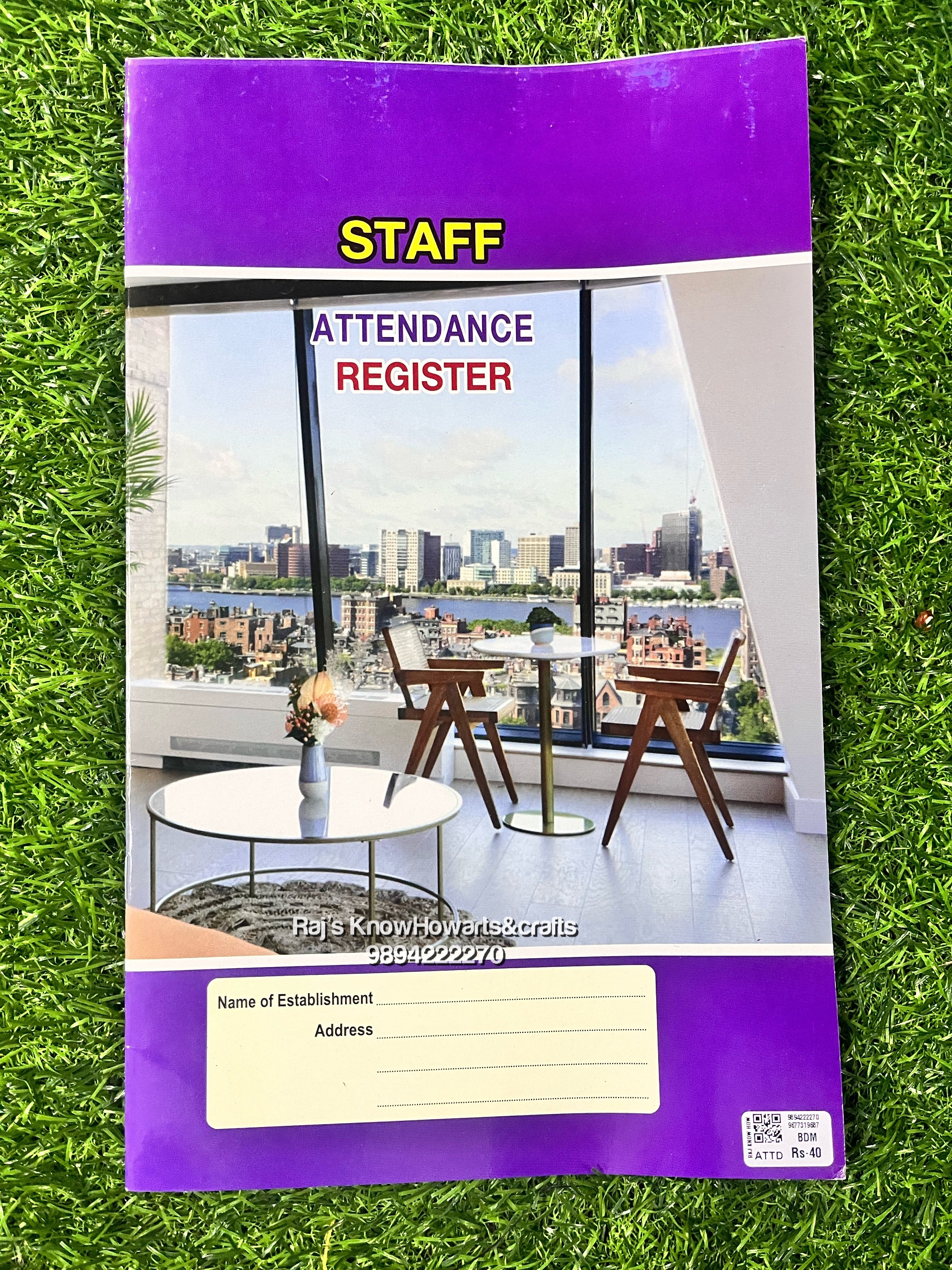 STAFF ATTENDENCE REGISTER-ATTD