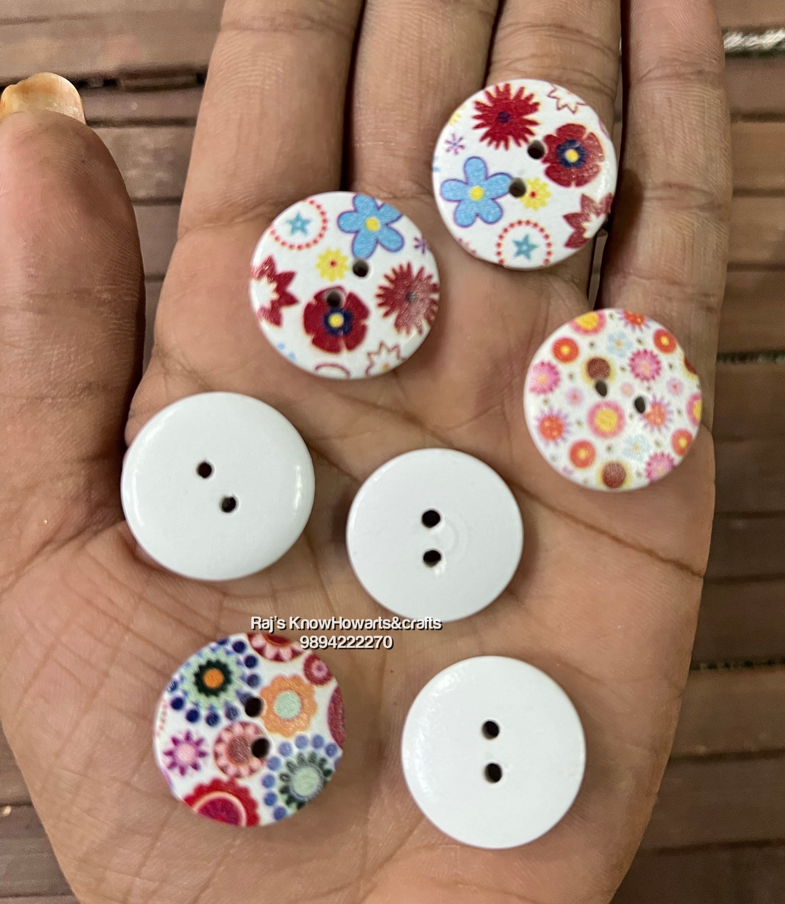 Wooden Button - WBU50