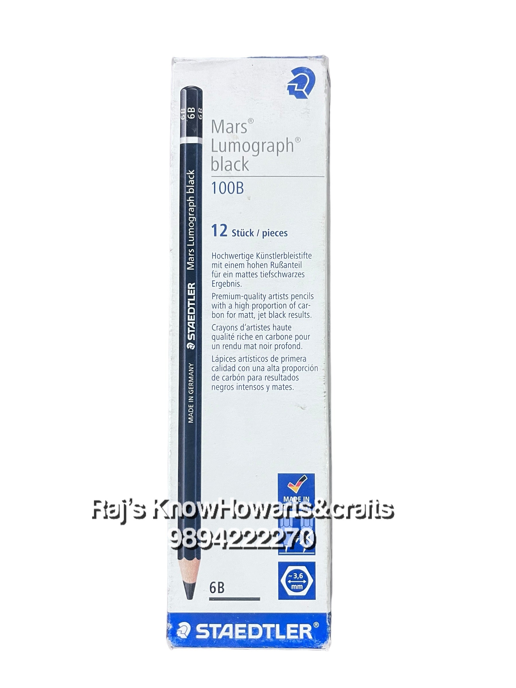 Staedtler Pencil Black -6B 1 pencil