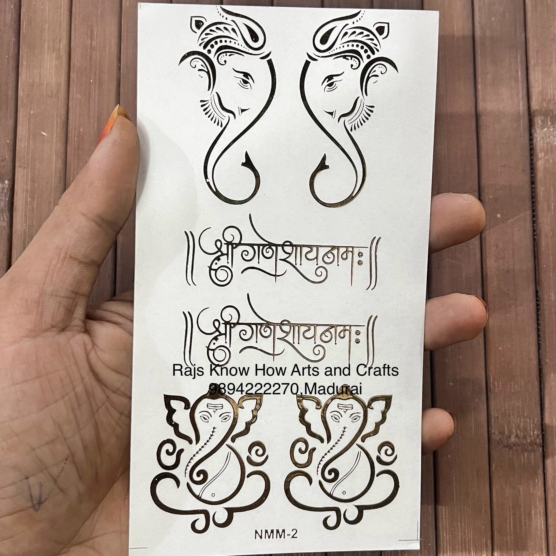 Ganapati transparent resin Sticker