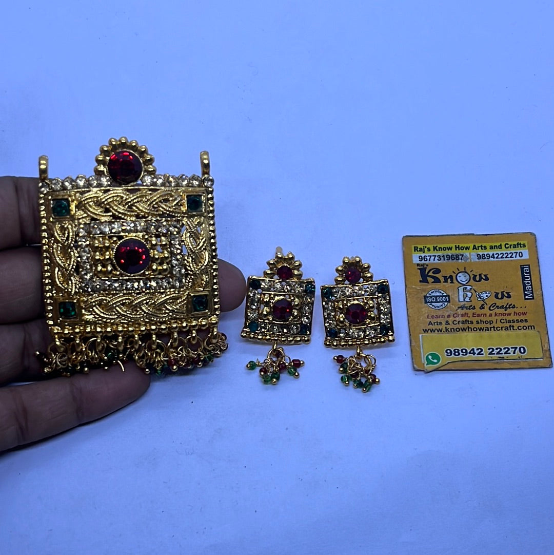 Artificial Gold plated pendant jewelry making