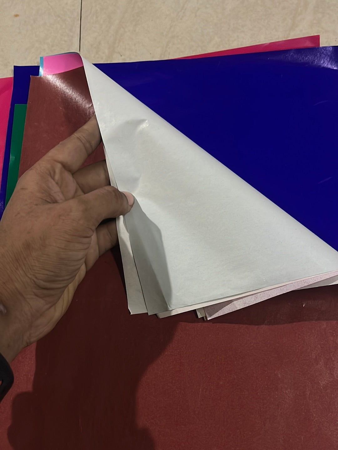 Varnish color paper 10 sheets