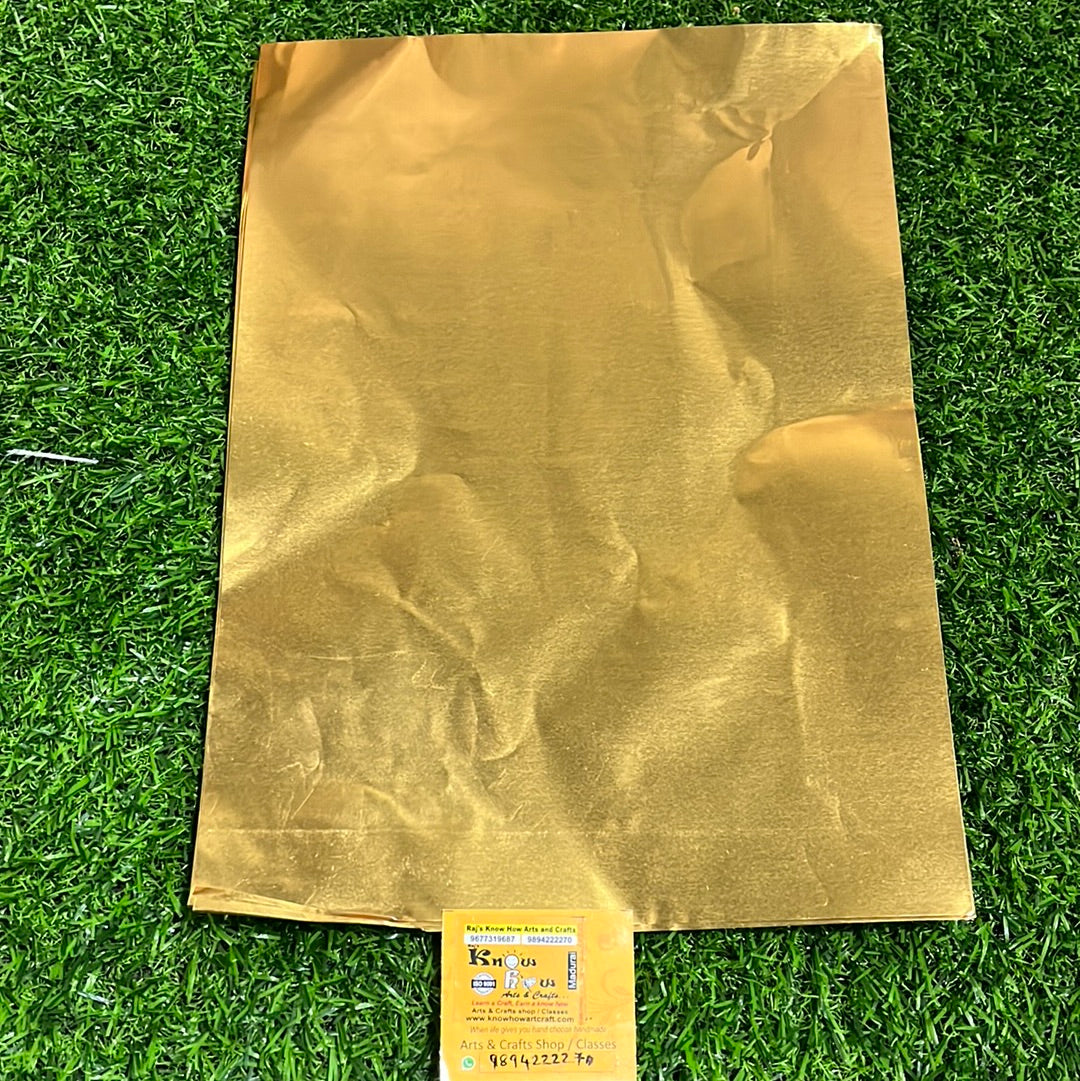 Art foil gold foil for hobby crafts   foam paper A4 sheet paper