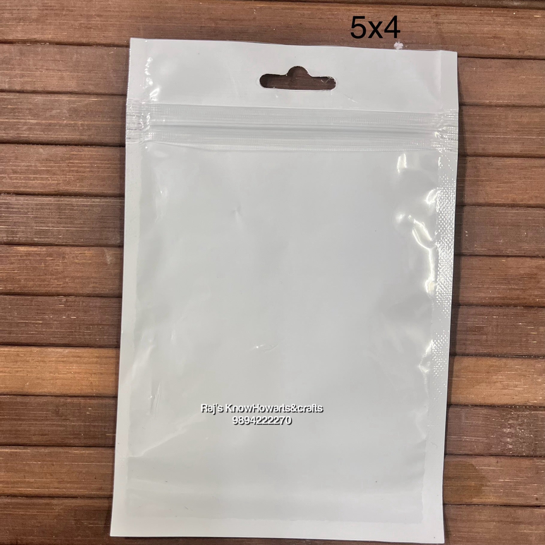 Plastic zip lock bag 5x4 inch - 10pc