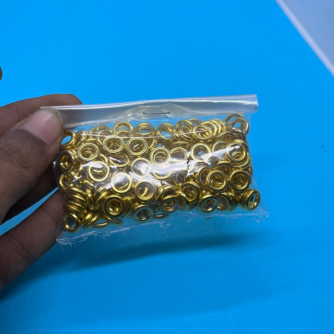 5mm  golden jump ring jewelry making more than 25pc