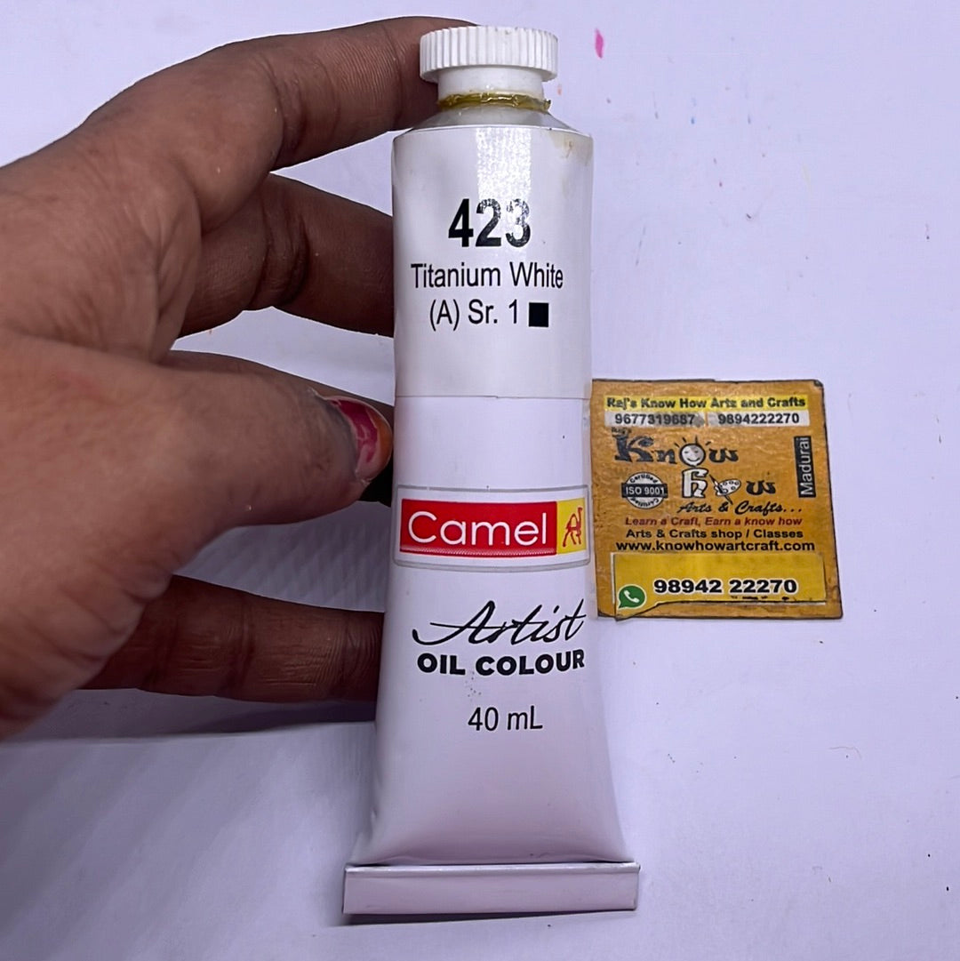 Artist Oil Color Titanium White 40 ml- 1 tube